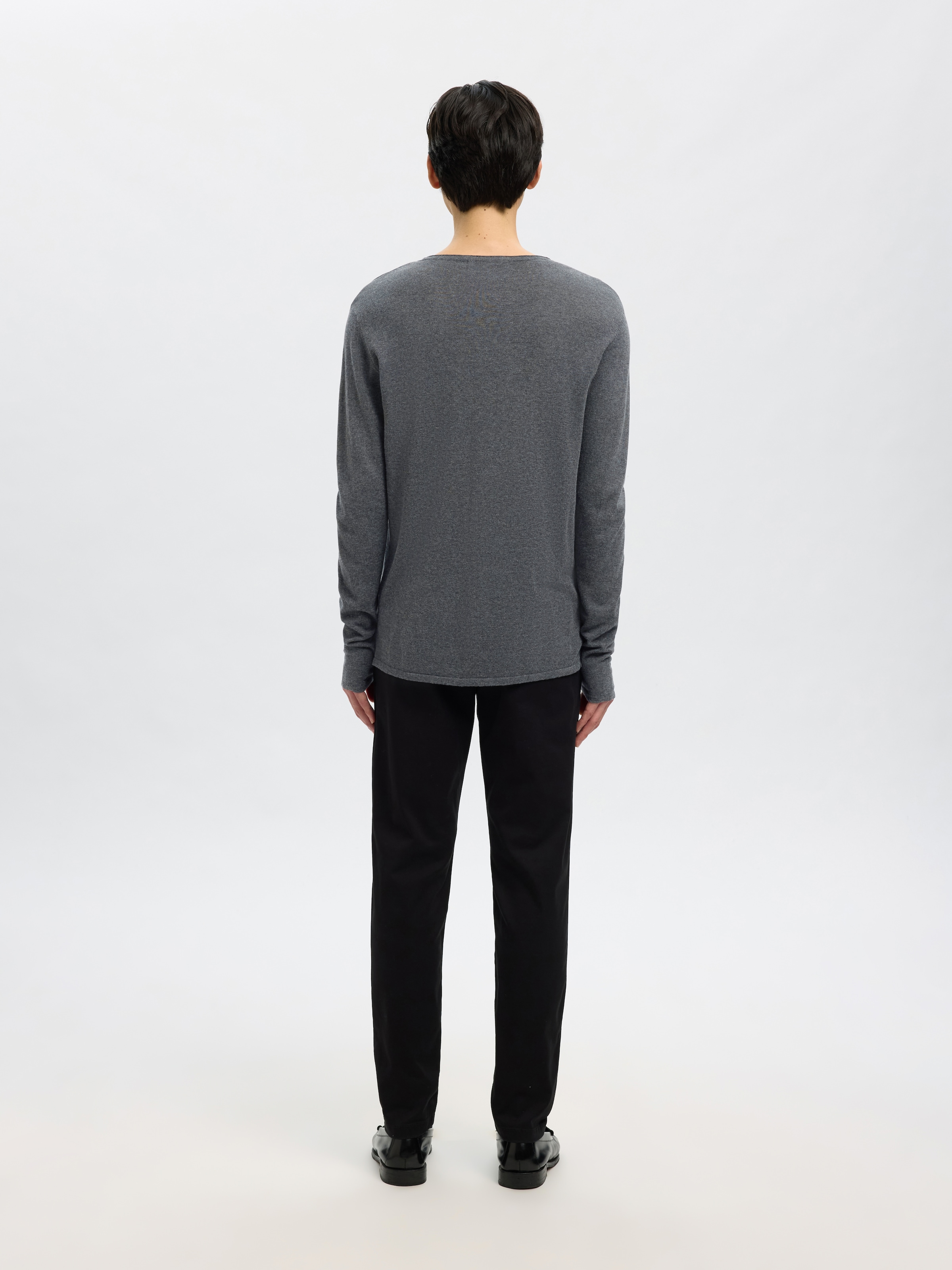 SELECTED HOMME Rundhalspullover »SLHROME LS KNIT CREW NECK NOOS«