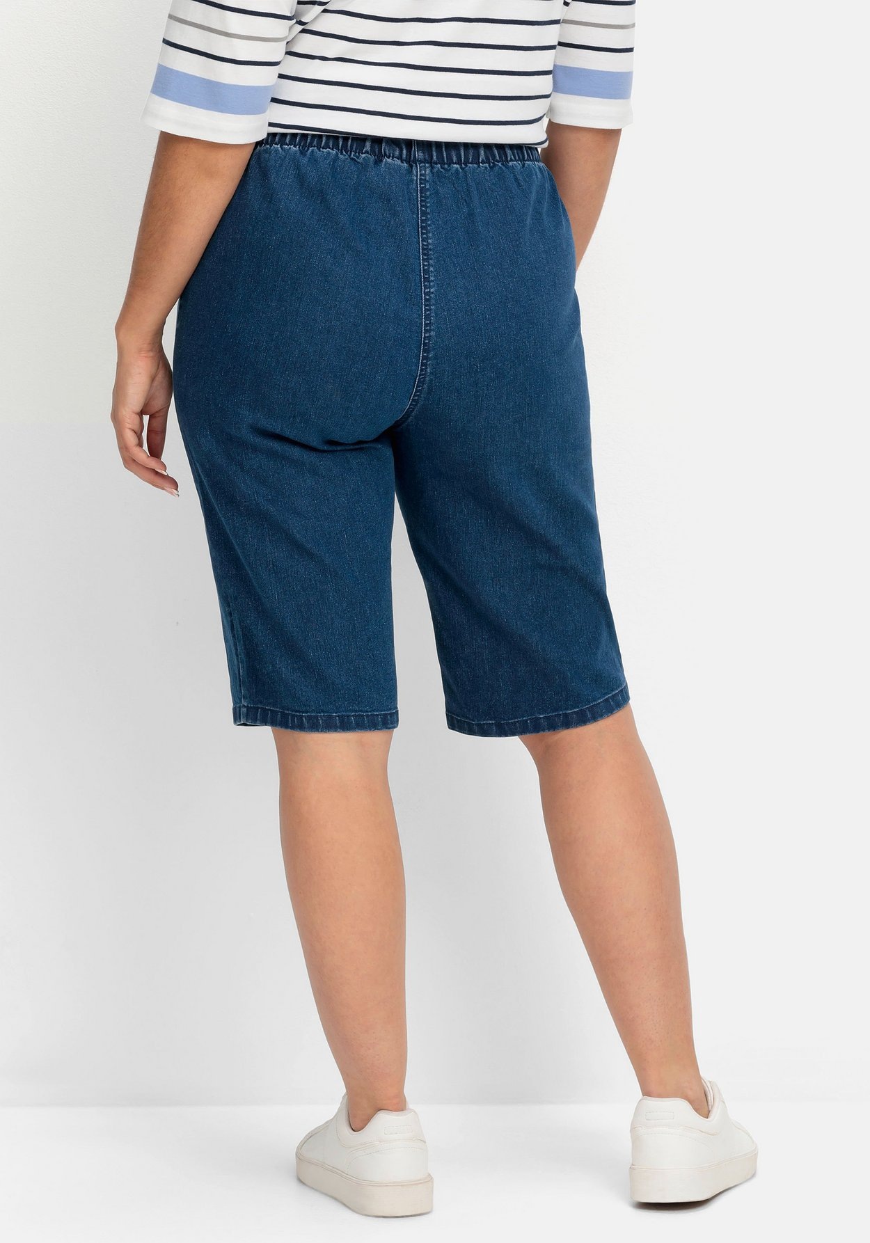 Sheego Bermudas »Schmale Jeans-Bermudas aus elastischer Denimqualität«