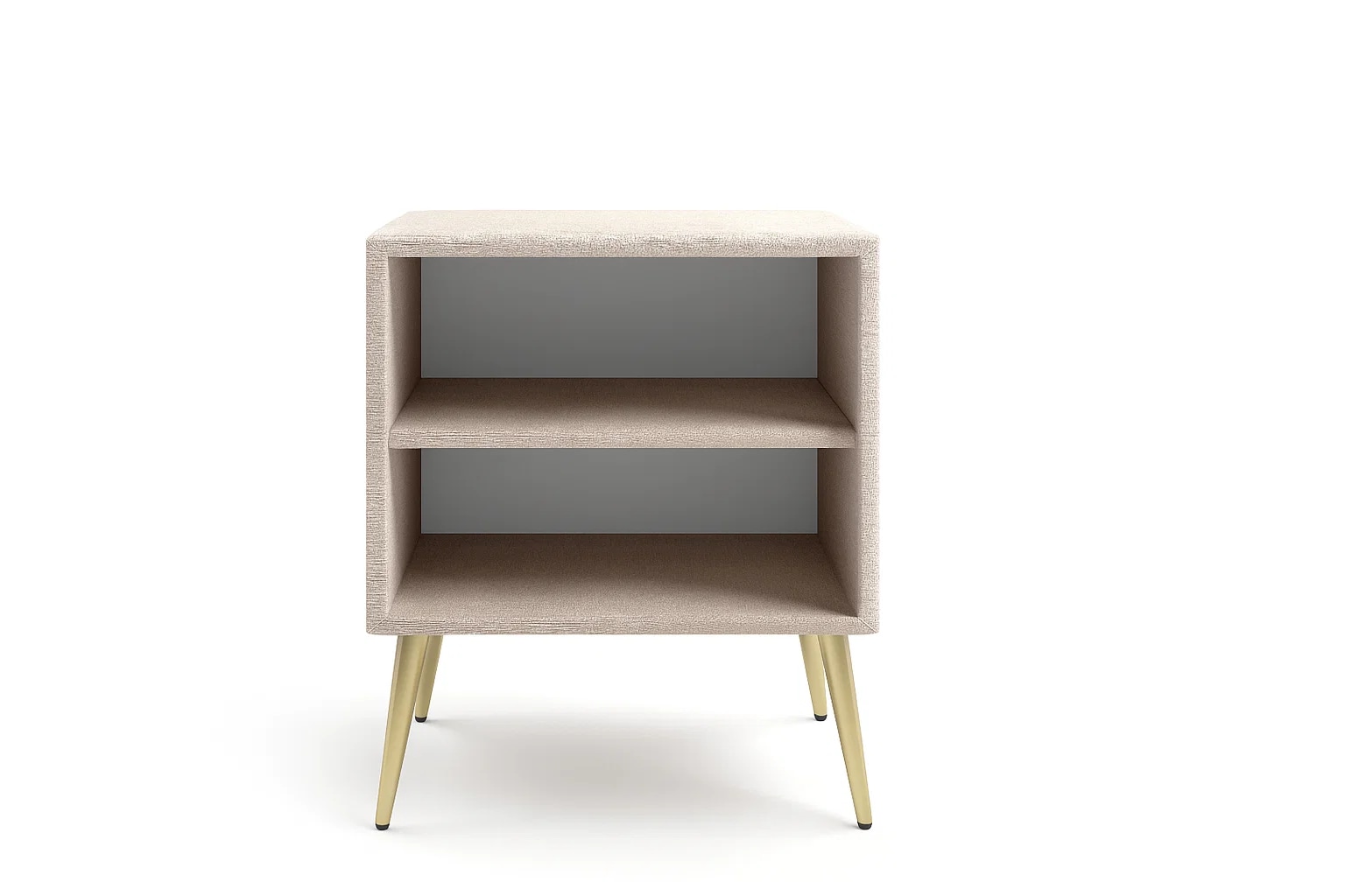 Home affaire Nachtschrank »MOIVRE Polster-Nachtkommode wahlweise mit 2 Schubladen oder Fächer«