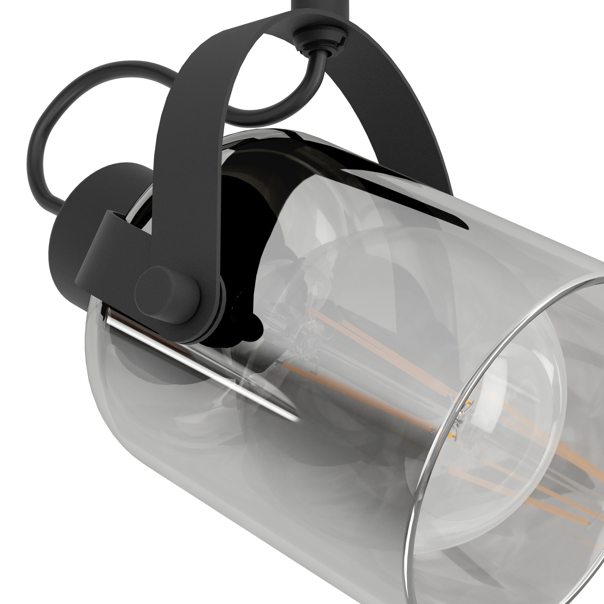 EGLO Deckenspot »BERREGAS Spotlampe - Stahl - E27 - 2X40W - IP20« E27 1 Stk. Wandleuchte, Wandspot, schwenkbar, Strahler, L44 x B11 x H24 cm