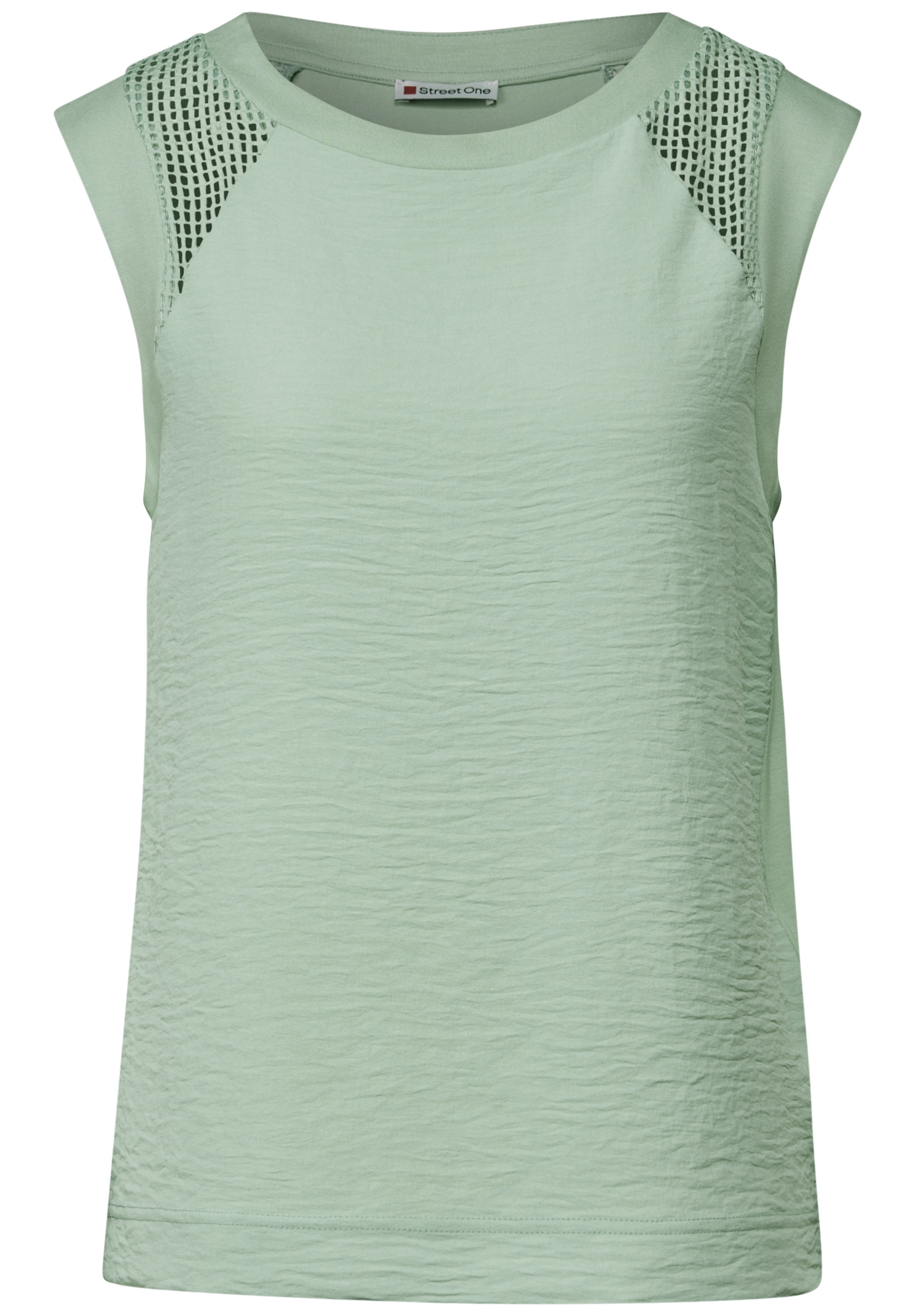 STREET ONE Shirttop mit Mesh-Details