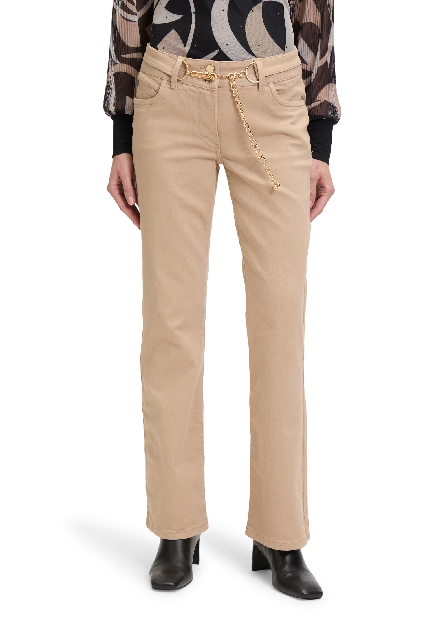 Betty Barclay Bootcuthose »Flared Cut-Jeans mit Gürtel«