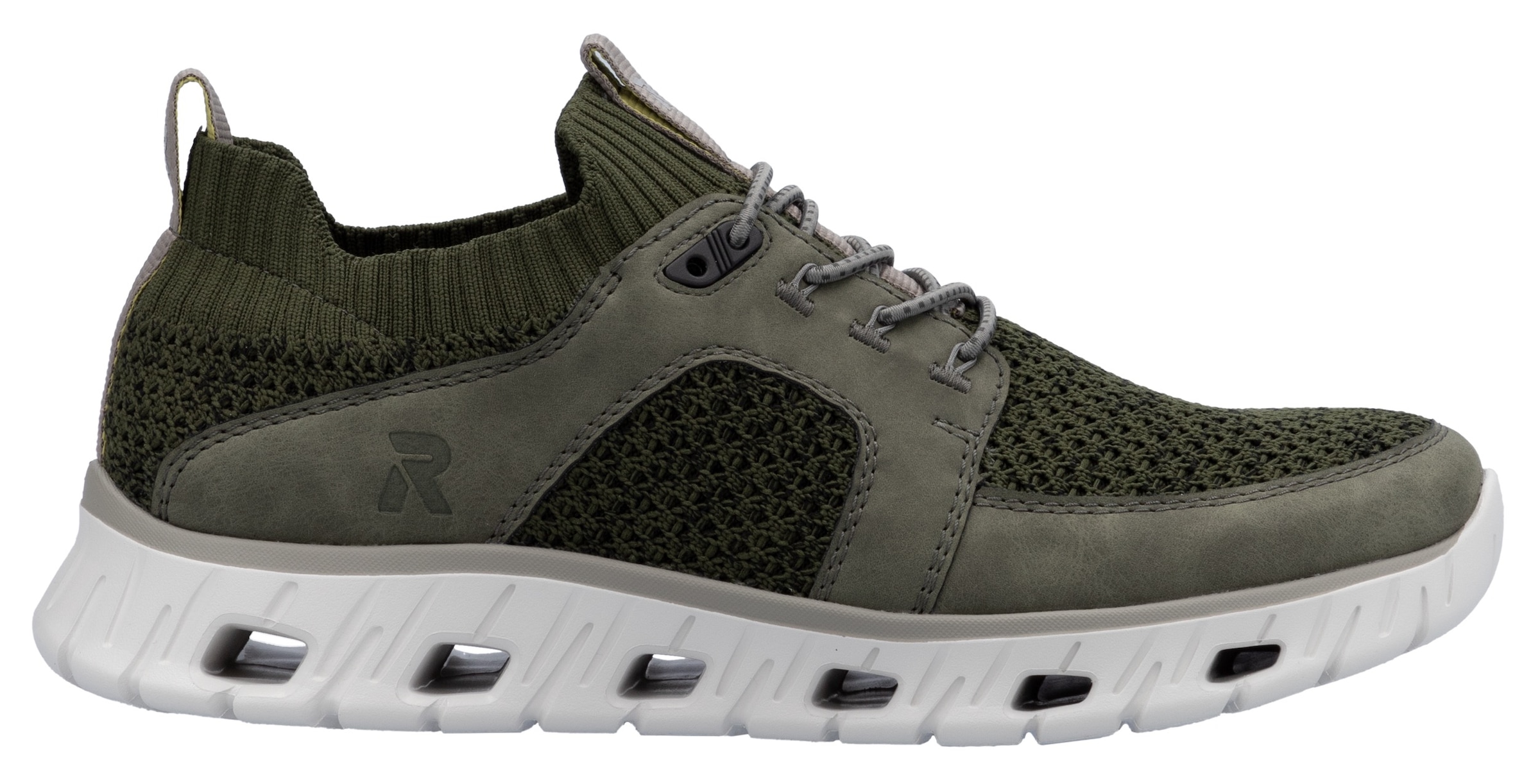 RIEKER Sport Slip-On Sneaker, Halbschuh, Freizeitschuh, Slipper mit modischer Laufsohle