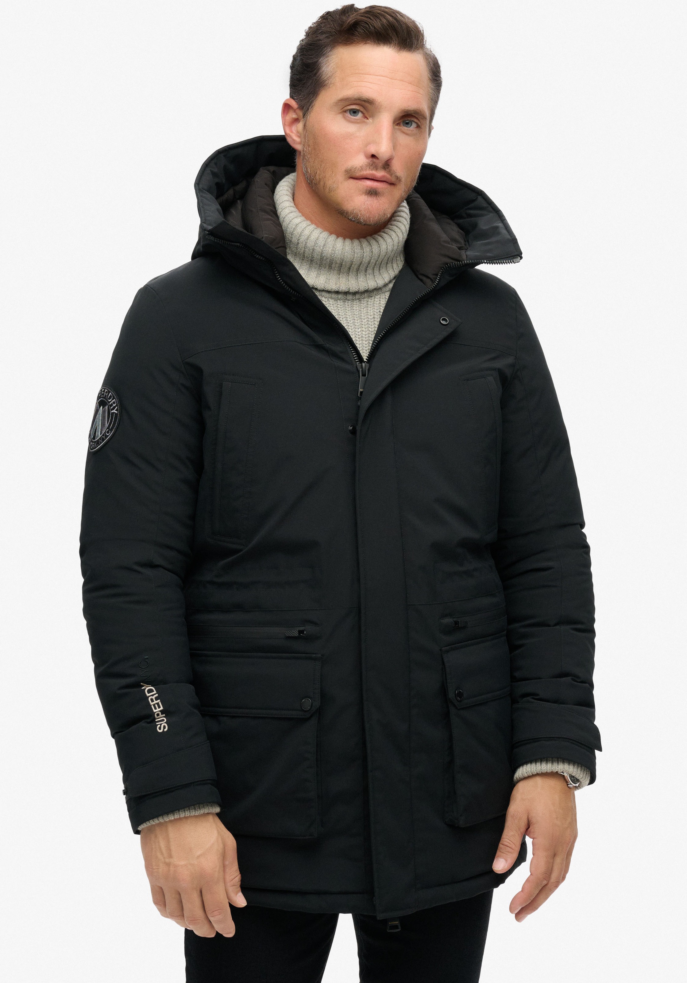 Superdry Steppjacke »City Padded Parka Jacket«, mit Kapuze