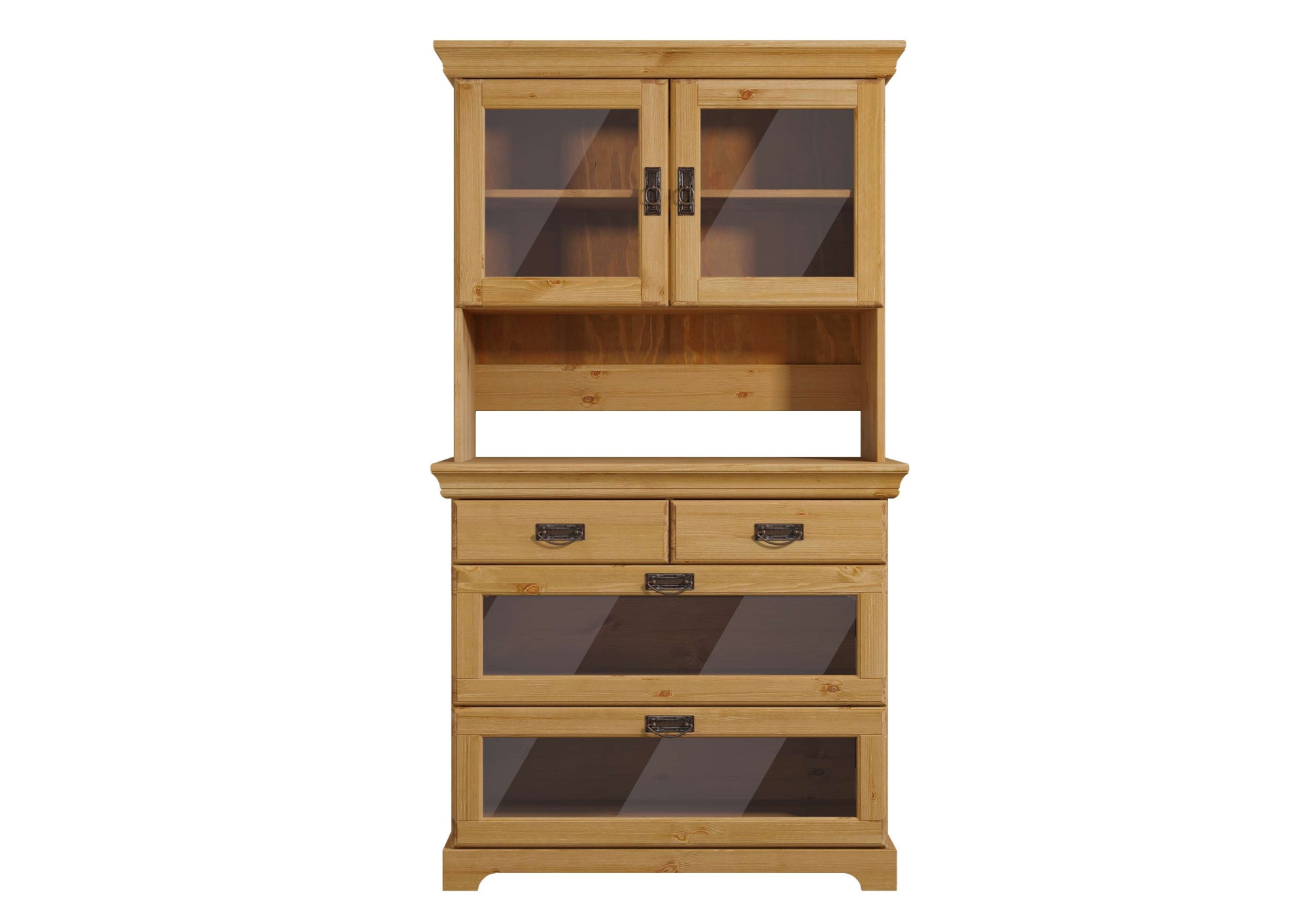 Home affaire Buffet »Rügen«, zertifiziertes Massivholz, Höhe 168 cm, im Landhausstil