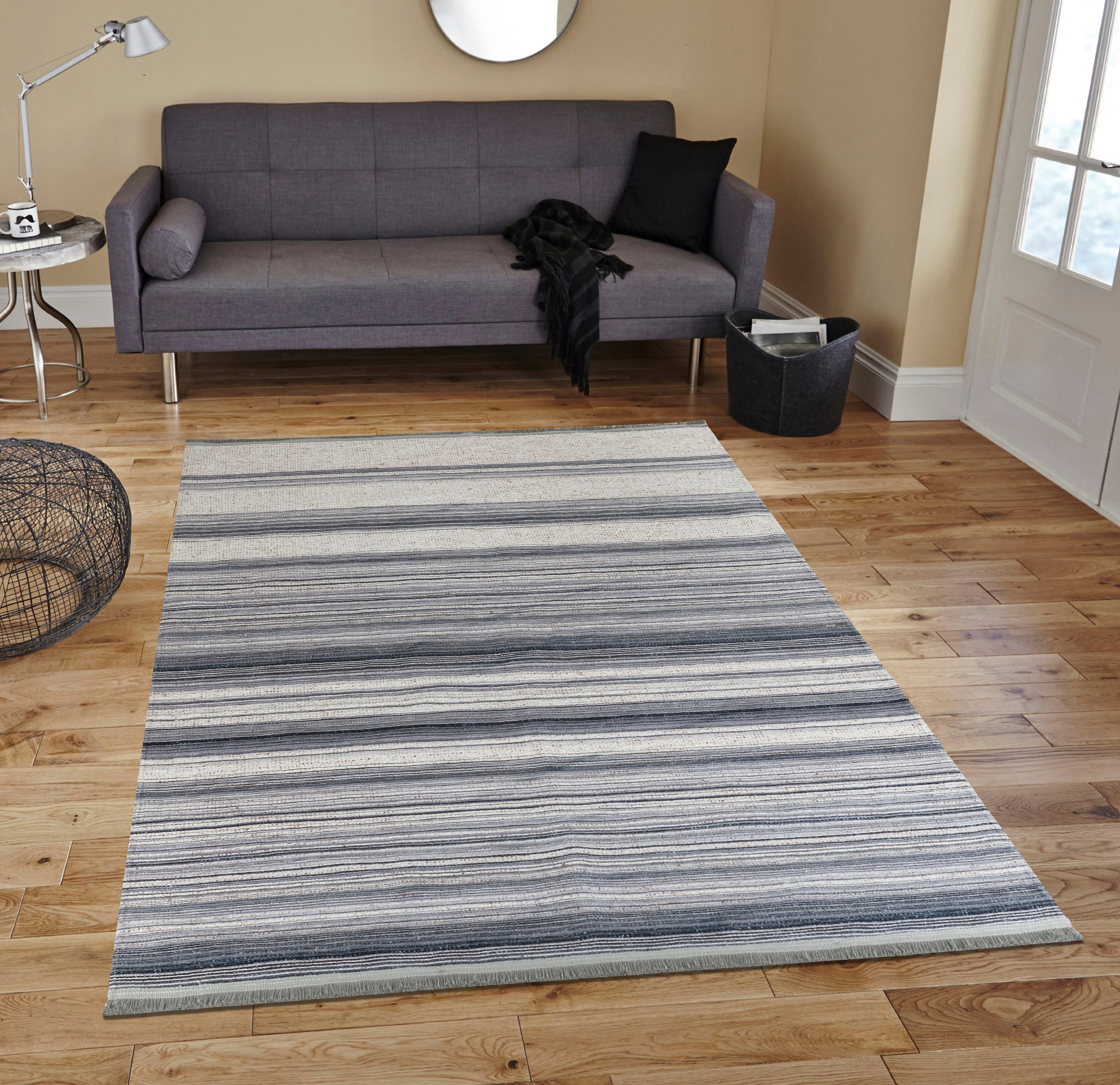 Sehrazat Teppich »EFE 1045«, rechteckig, 5 mm Höhe, Wohnzimmer, Flachwebteppich, Scandi Style