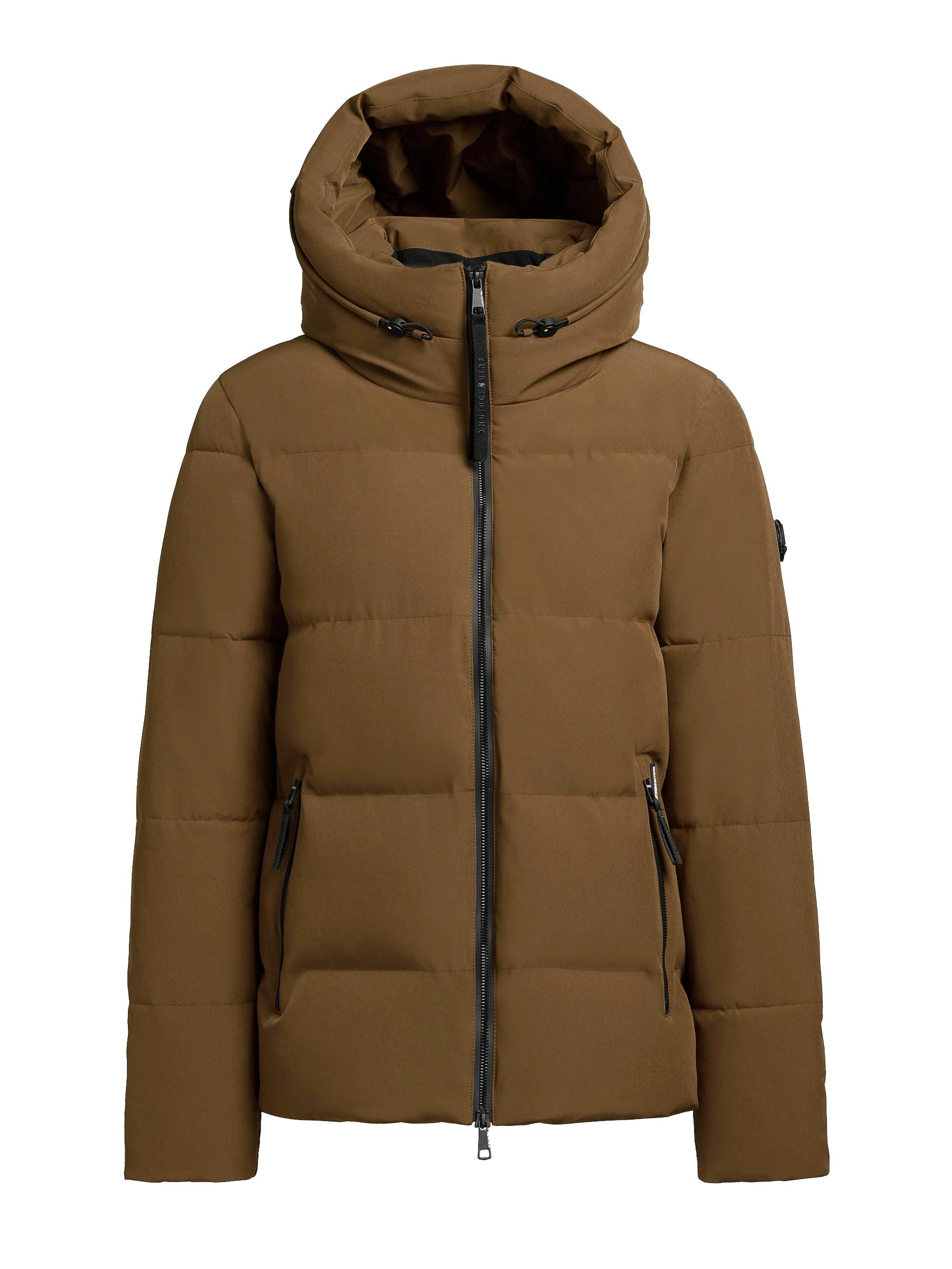 khujo, Damen, Steppjacke »Steppjacke Fanc2-YM«, Rich Green, L, Rich Green, Kurze Damen Steppjacke mit verstellbarer Kapuze