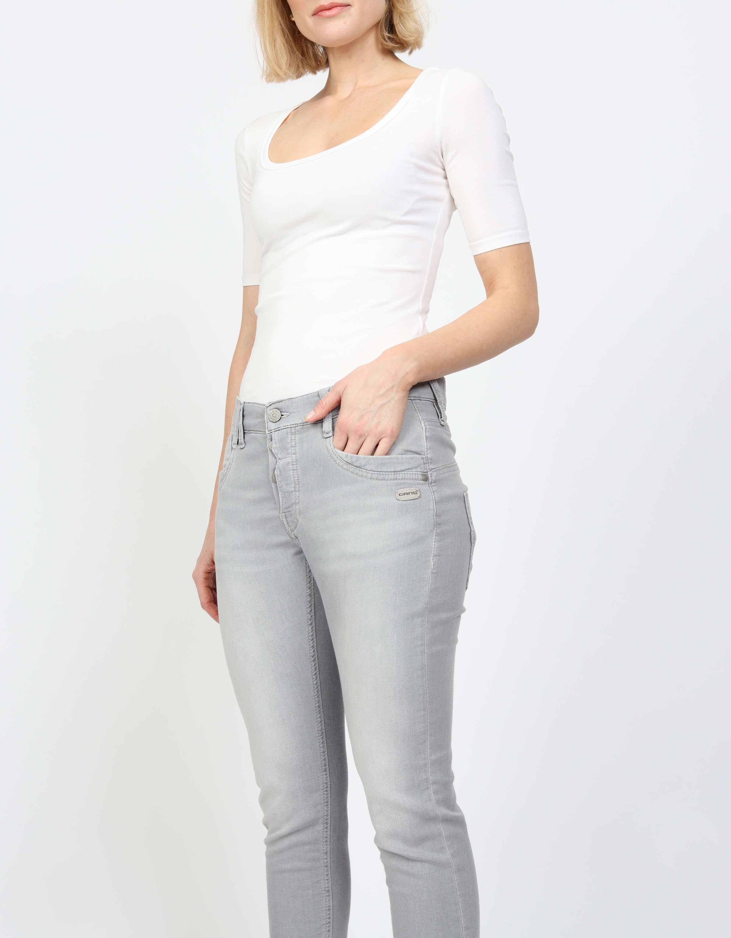 GANG 7/8-Jeans »94GERDA CROPPED«, mit tiefsitzenden Gesäßtaschen