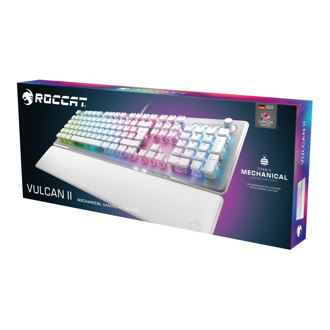 ROCCAT Gaming-Tastatur »Vulcan II, linearer Schalter«, roter online UNIVERSAL | (Handgelenkauflage-Multimedia-Tasten) kaufen