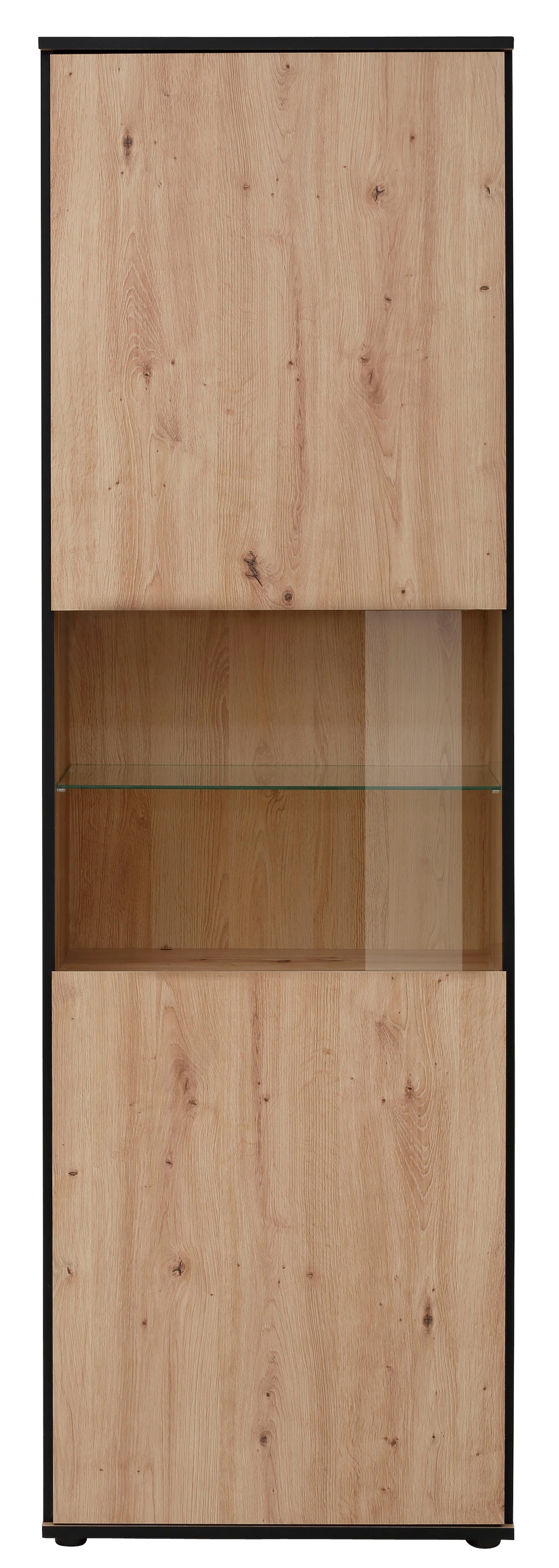 HELA Vitrine »Ariana«, mit angeschrägten Griffmulden, Höhe 195 cm