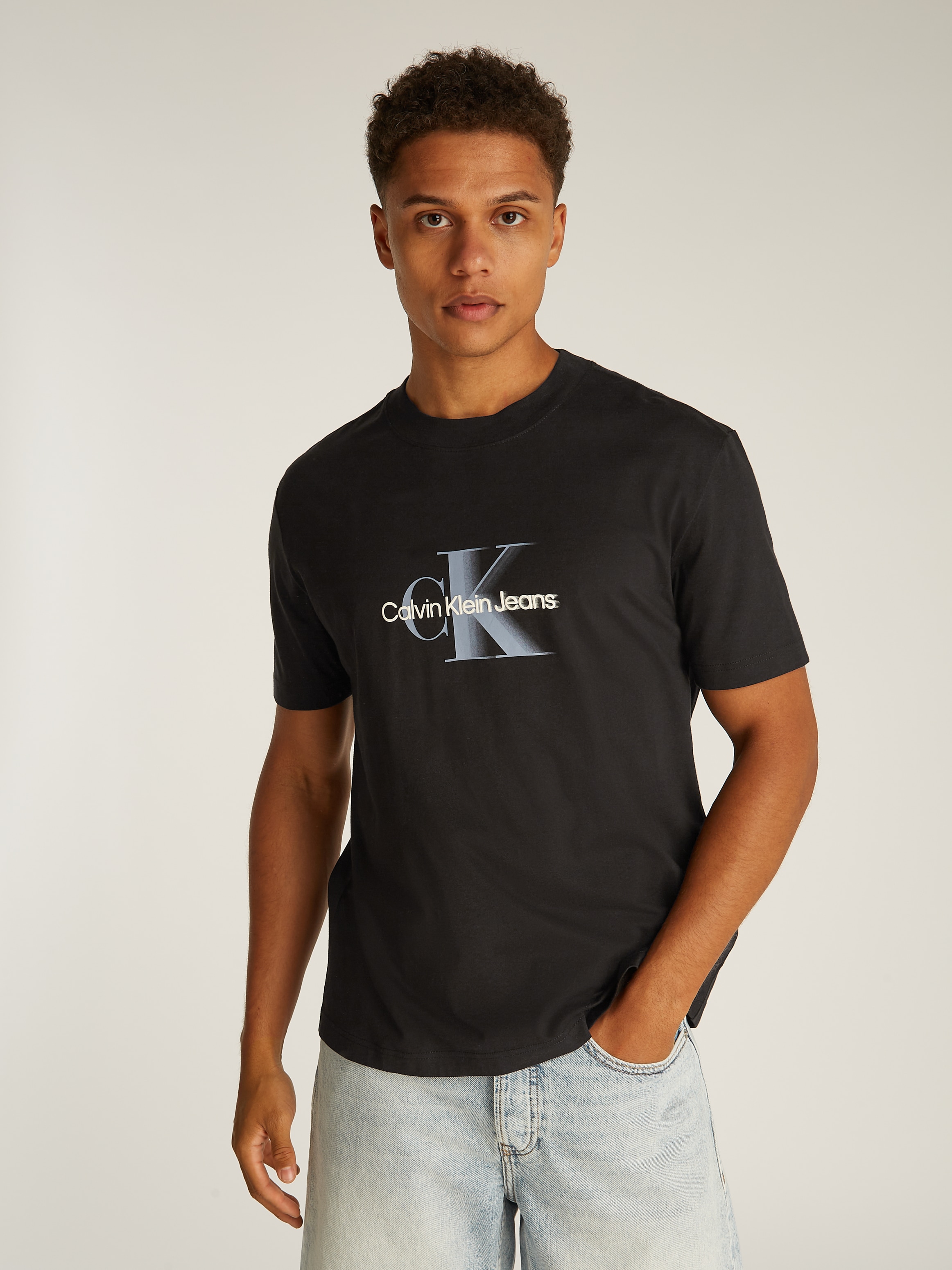 Calvin Klein Jeans T-Shirt »MONOLOGO SHIFT TEE«, mit großem Logodruck