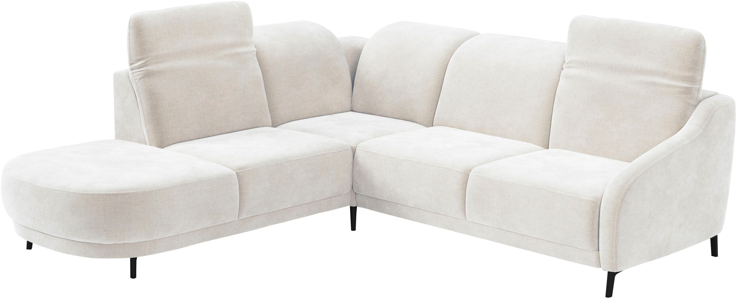 sit&more Ecksofa »Blues L-Form«, wahlweise mit Klapptisch und USB