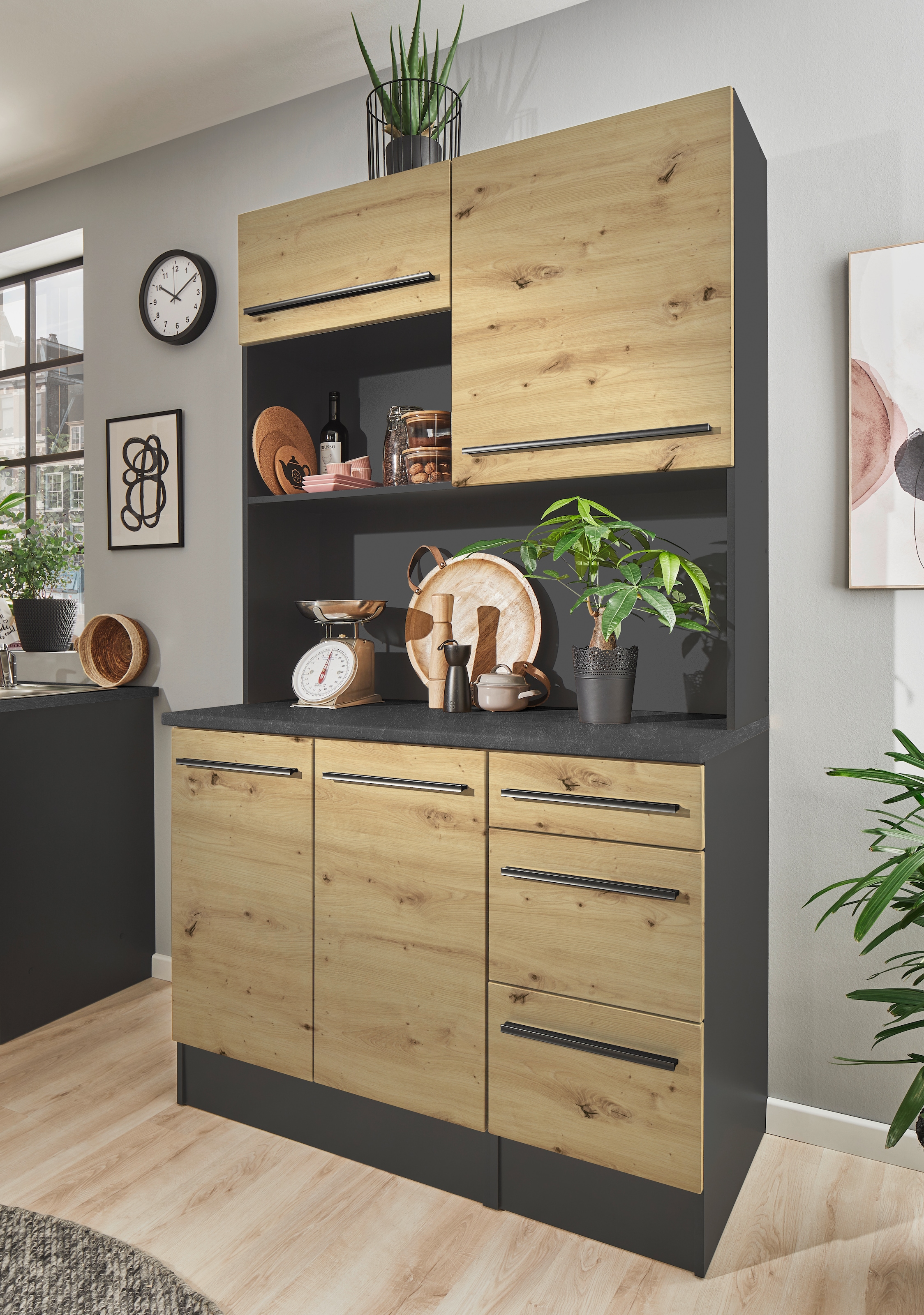 BASIC by Balculina Buffet »Jazz« 1 Stk. tlg. Breite 120cm, Türen, Schubkästen, offenes Fach