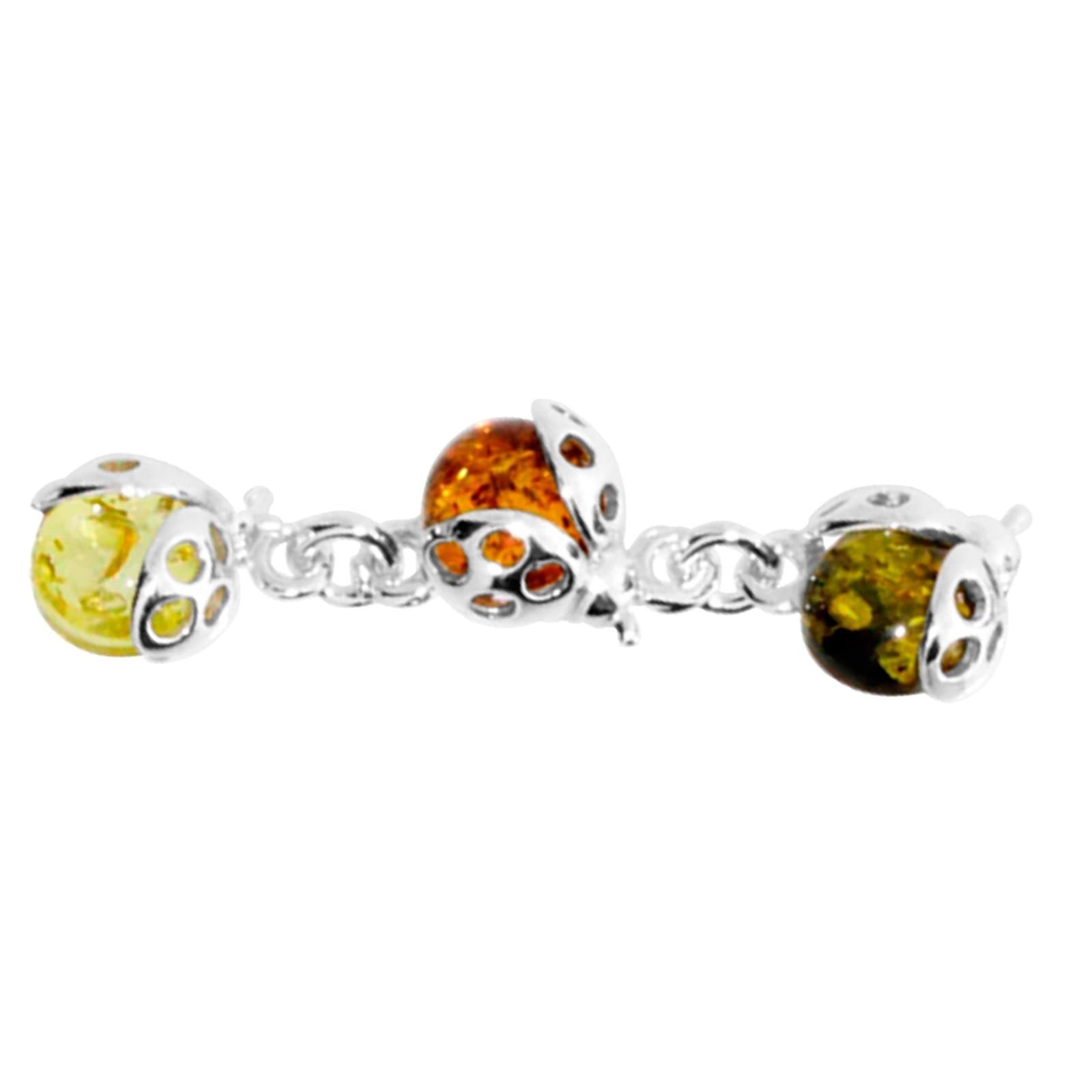 OSTSEE-SCHMUCK Armband »- Marienkäfer - Silber 925/000 - Bernstein«