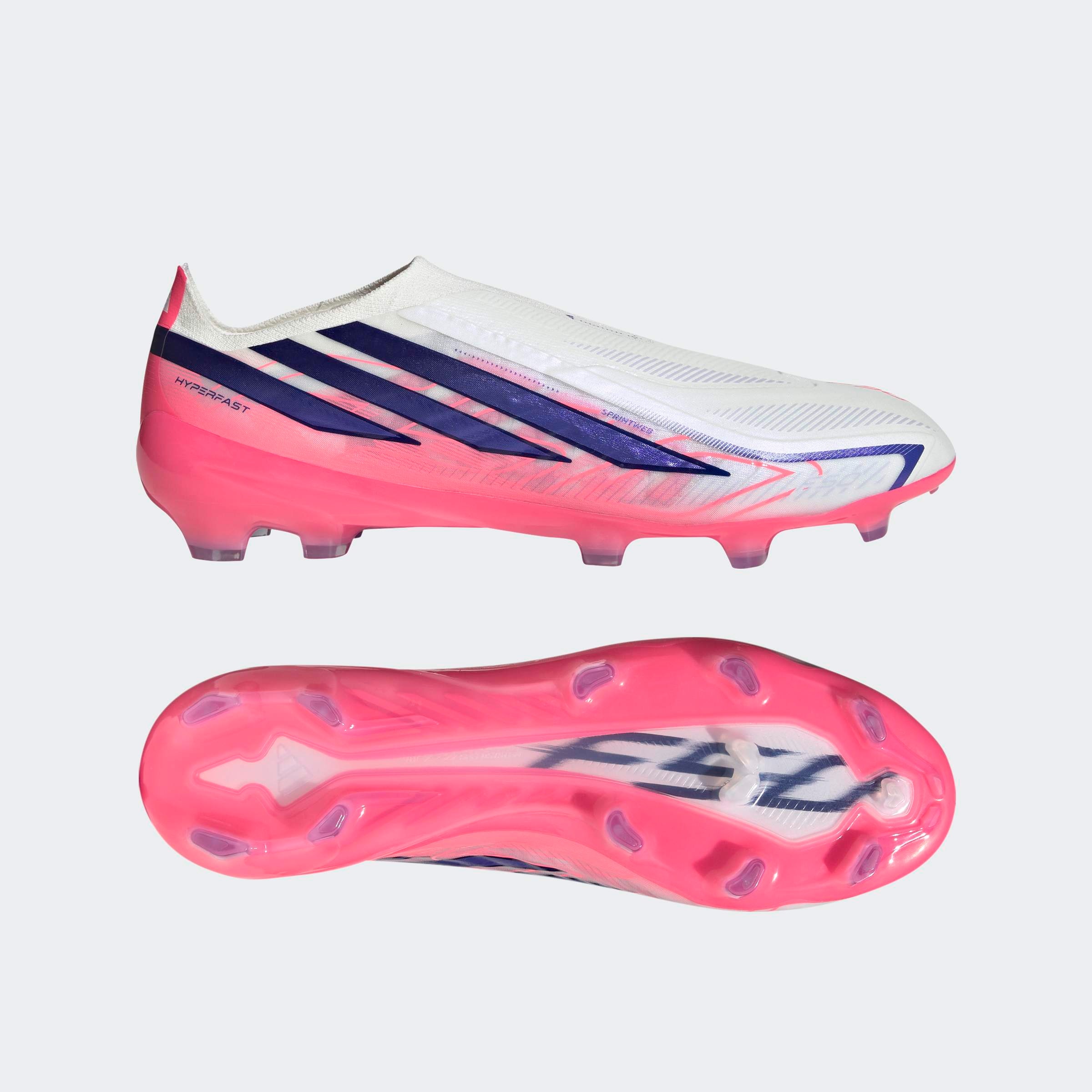 adidas Performance Fußballschuh »F50 HYPERFAST PRO , FESTE BÖDEN, SCHNÜRLOS«  Außensohle für Rasen und feste Böden