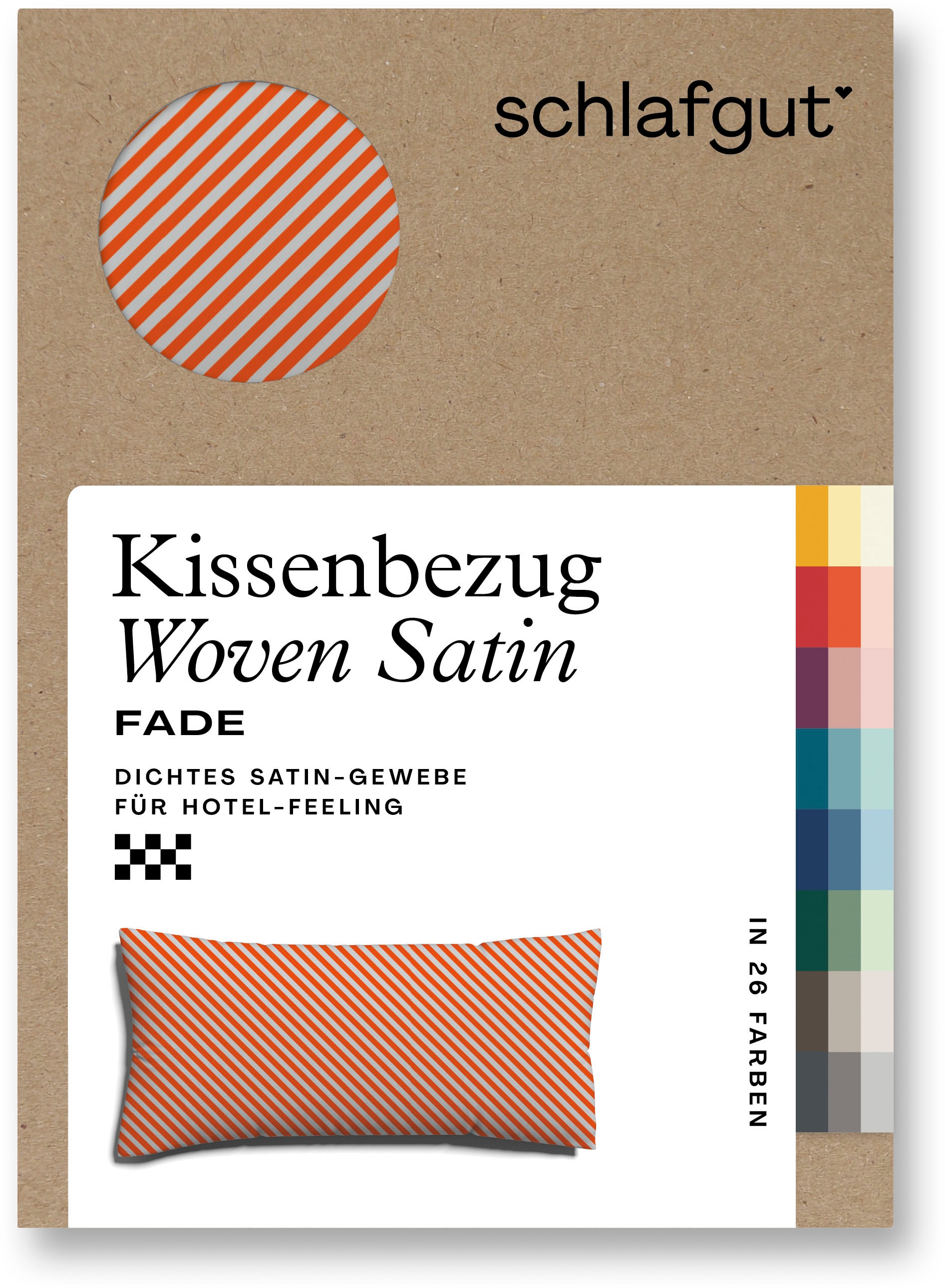 Schlafgut Kissenbezug »Woven Satin Fade«, (1 St.), mit Farbverlauf