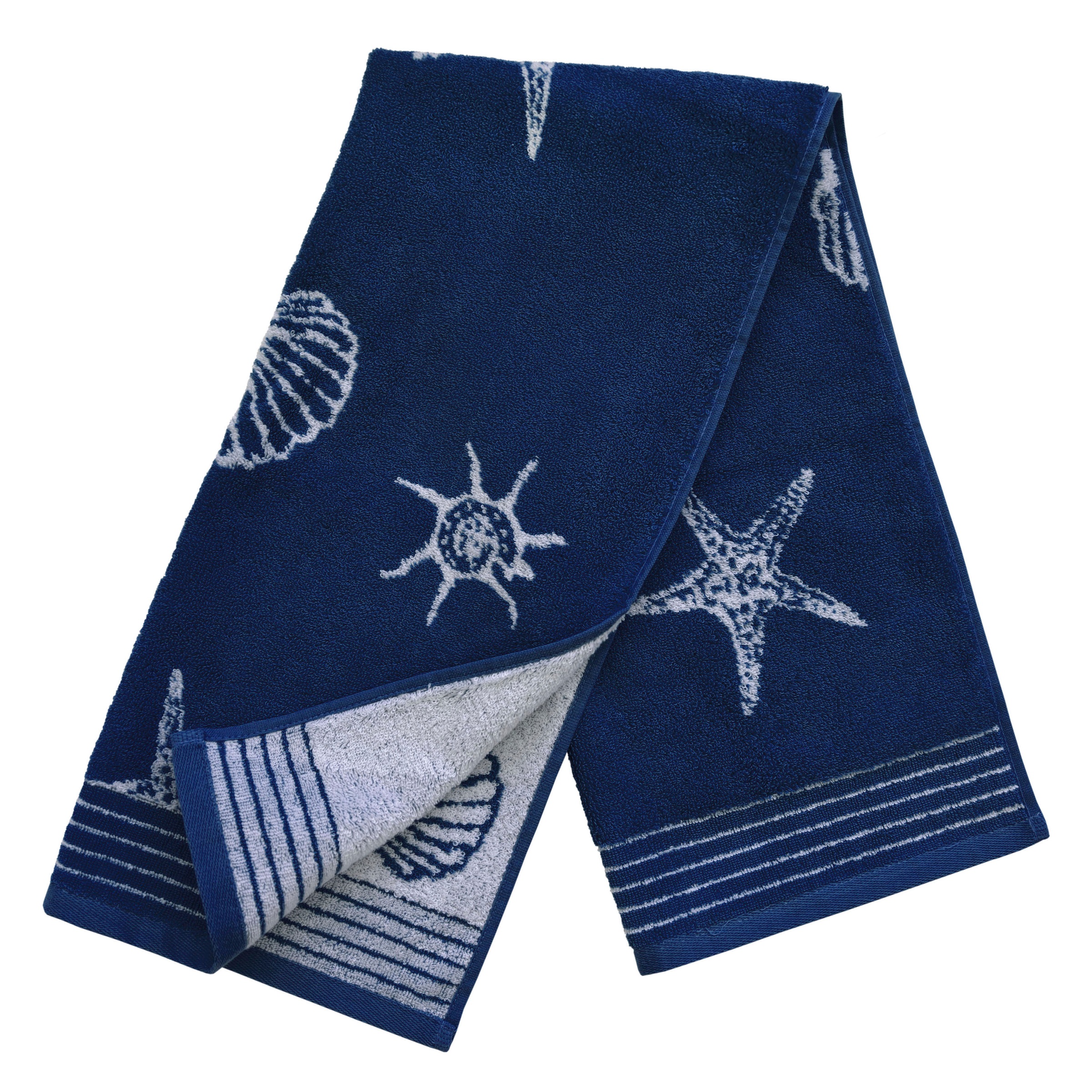 Dyckhoff Handtuch Set »Seashell« Set 3 Stk. Walkfrottee mit Muschelmuster; 2 Handtücher (50x100cm), 1 Duschtuch (70x140cm)