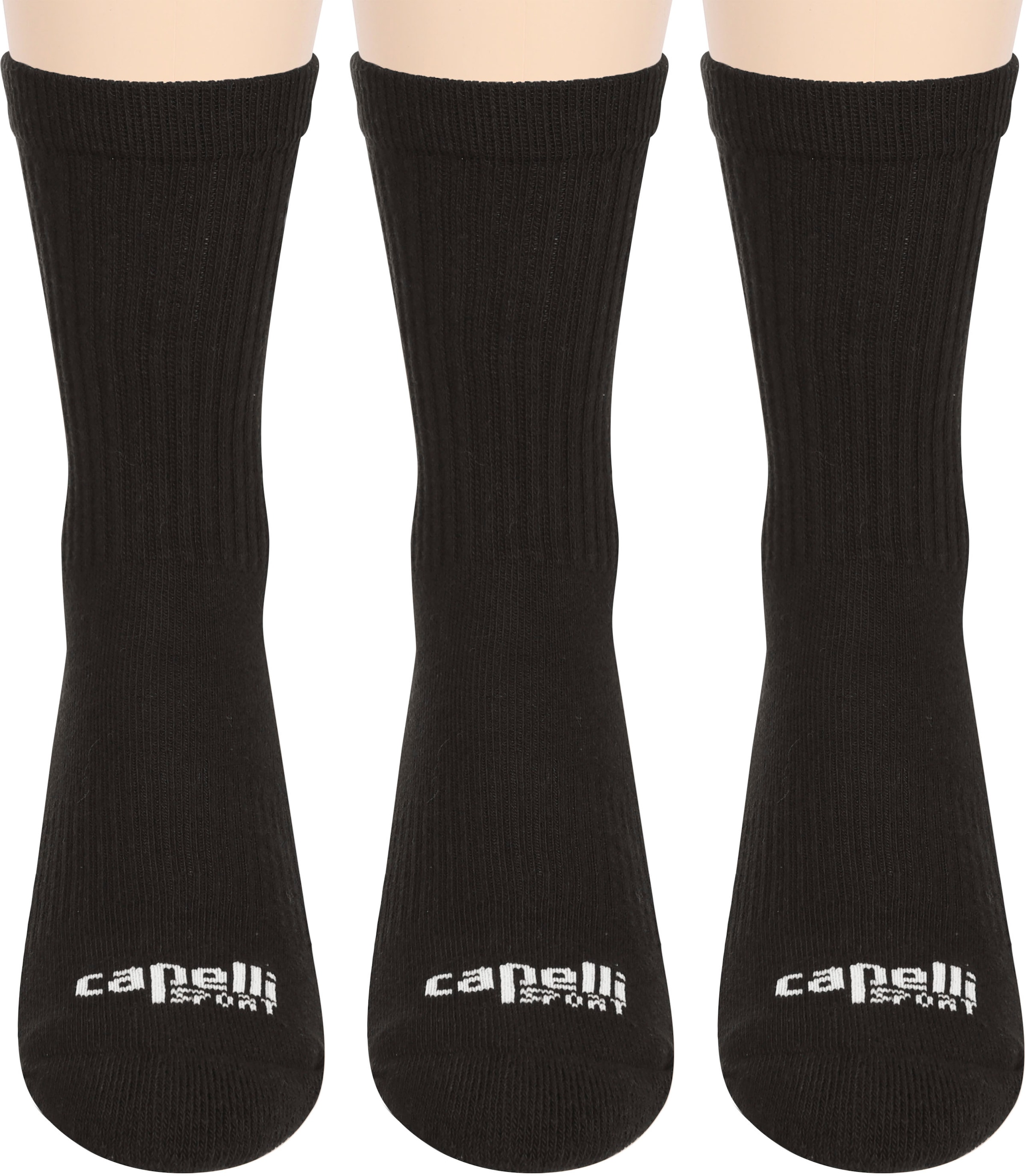 Sportsocken, (Set, 3er-Pack), mit Logoprägung an der Fußvorderseite