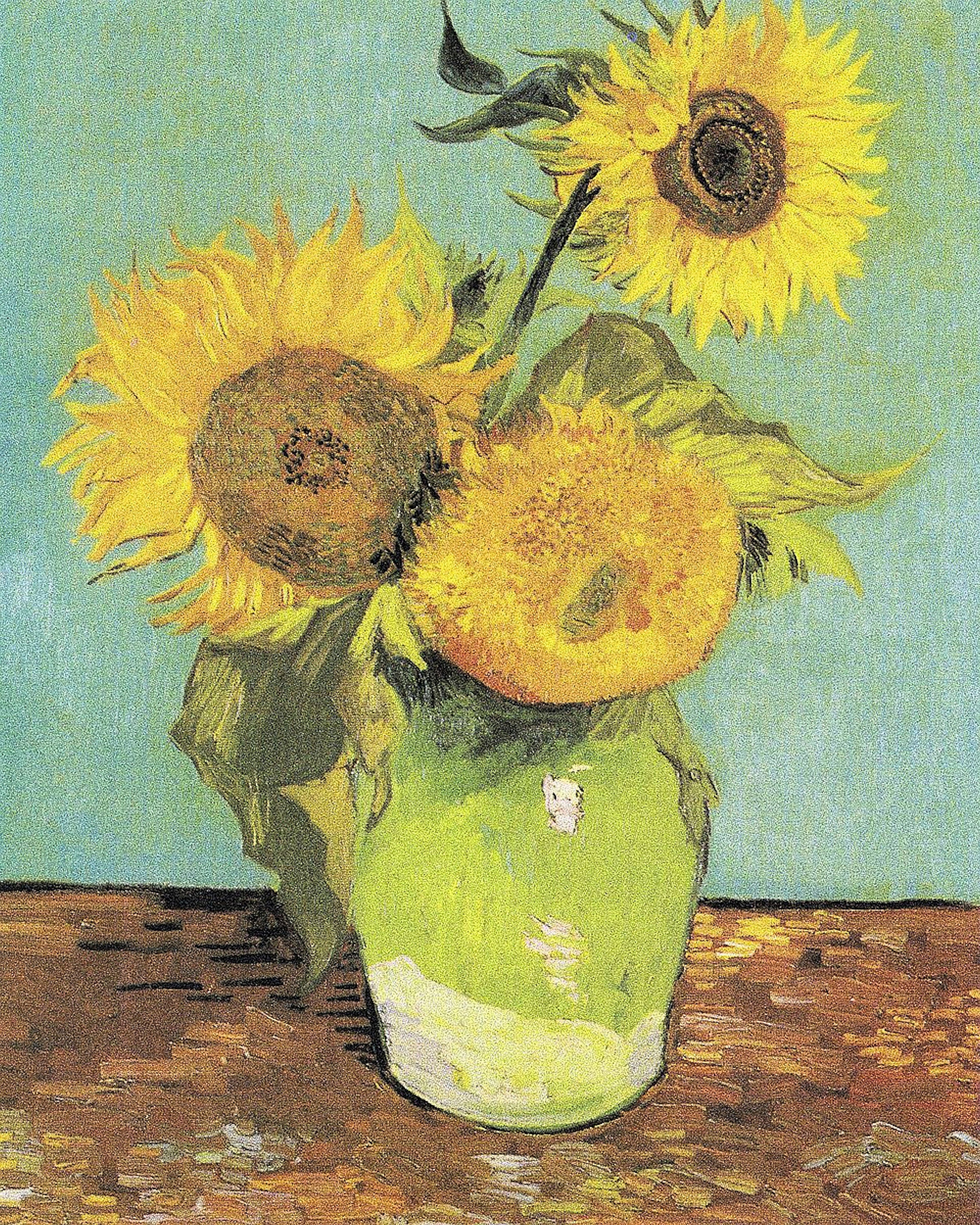 Home affaire Leinwandbild »V.Van GOGH, Drei Sonnenblumen in einer Vase«, (1 St.) kaufen