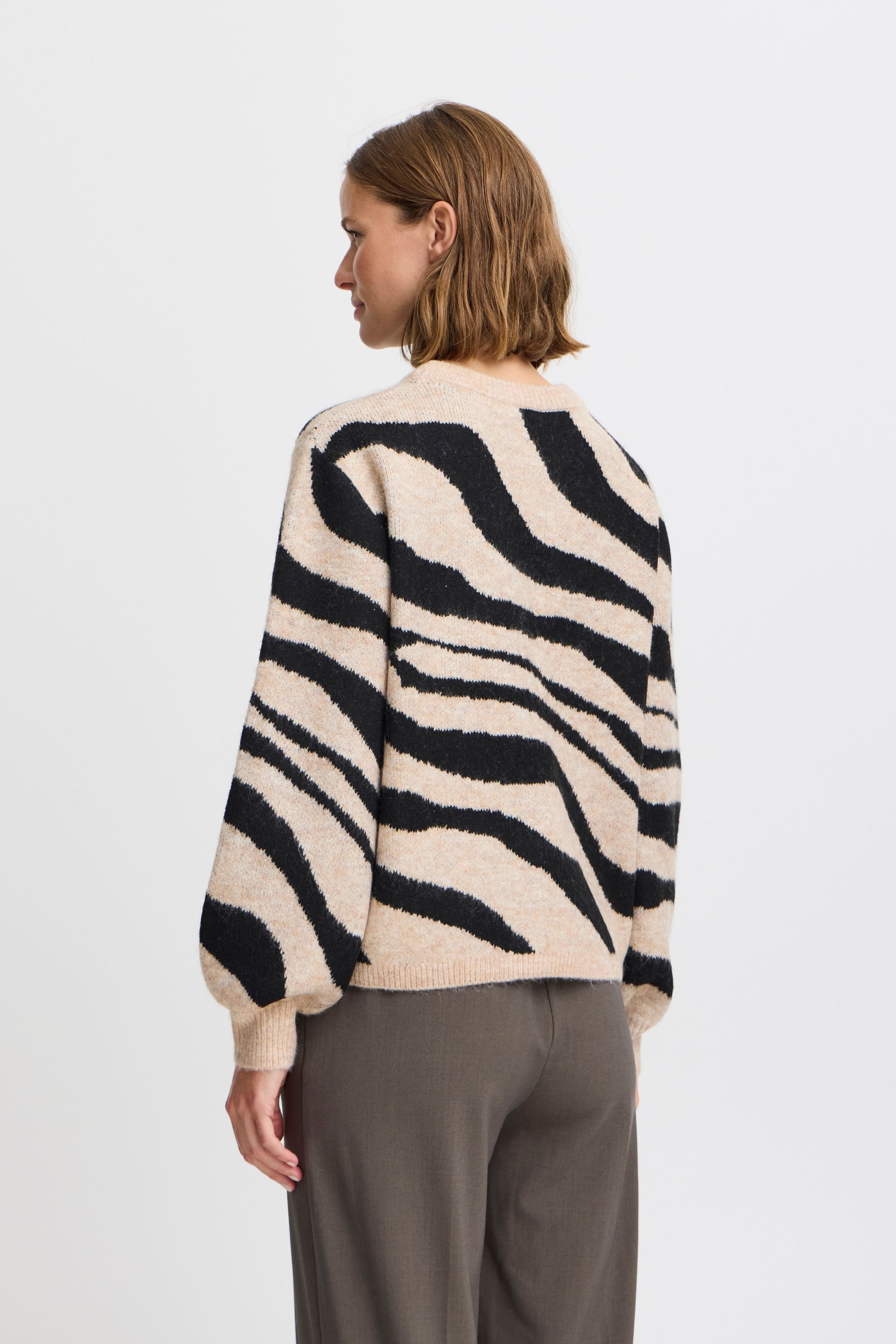 b.young Strickfleece-Pullover »Strickpullover BYBXMINYA ANIMAL JUMPER -«