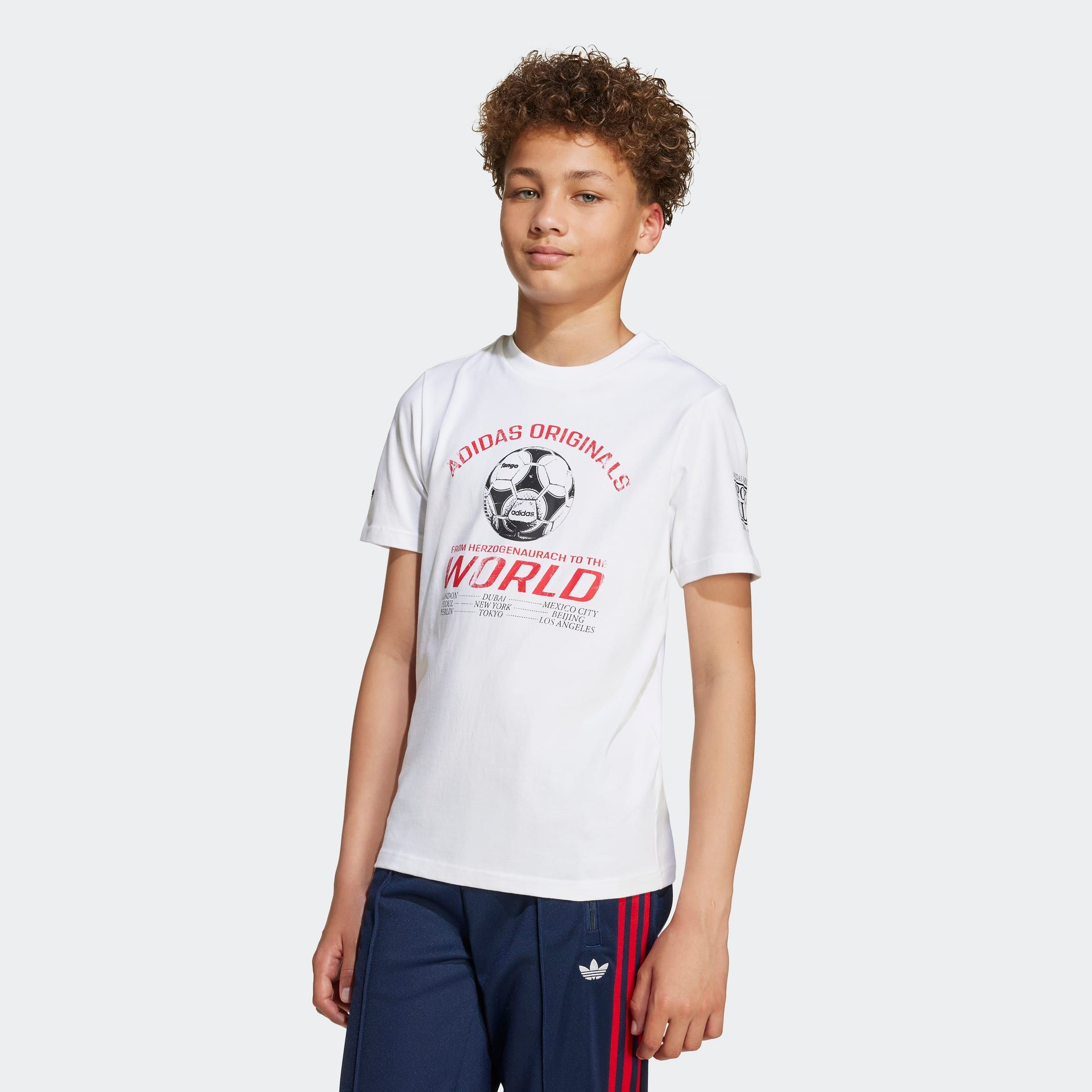 adidas Originals T-Shirt »TEE« für Kinder, Kurzarm, ohne Verschluss, Rundhalsausschnitt