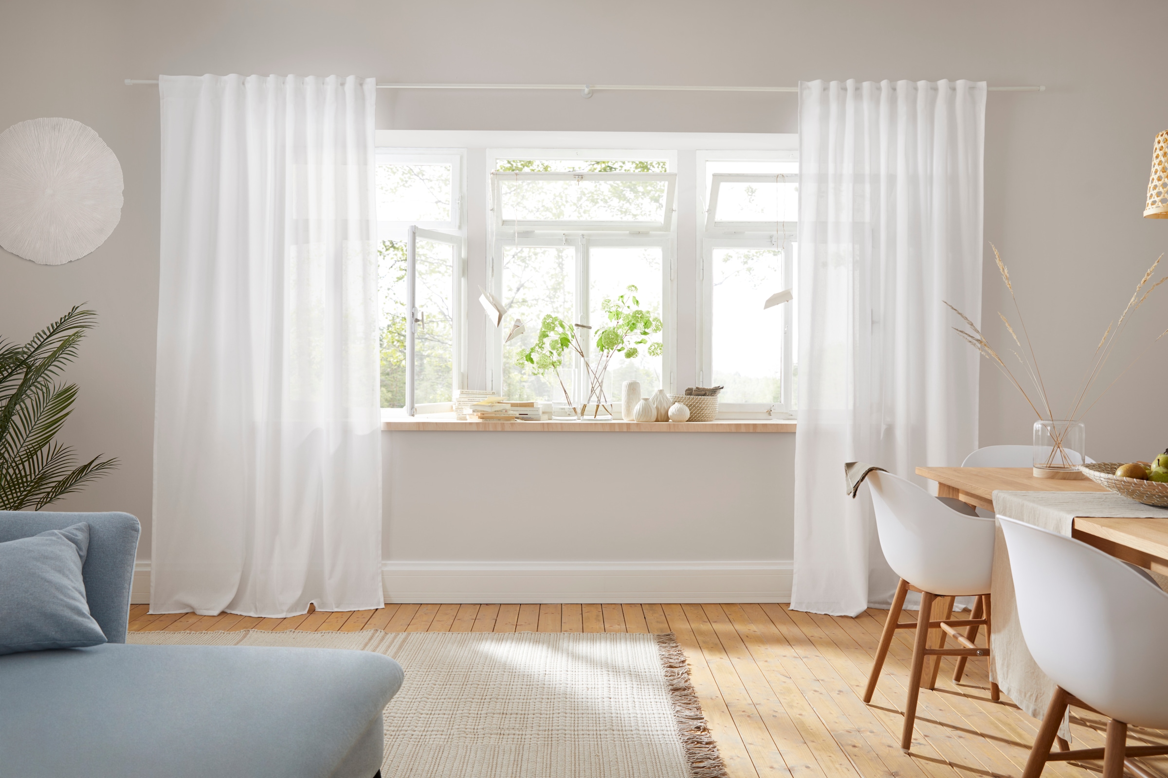LeGer Home by 1 St.), kaufen Gercke online (1 Leinenoptik, Größen Vorhang verschiedene »Lanea«, Schal, Lena
