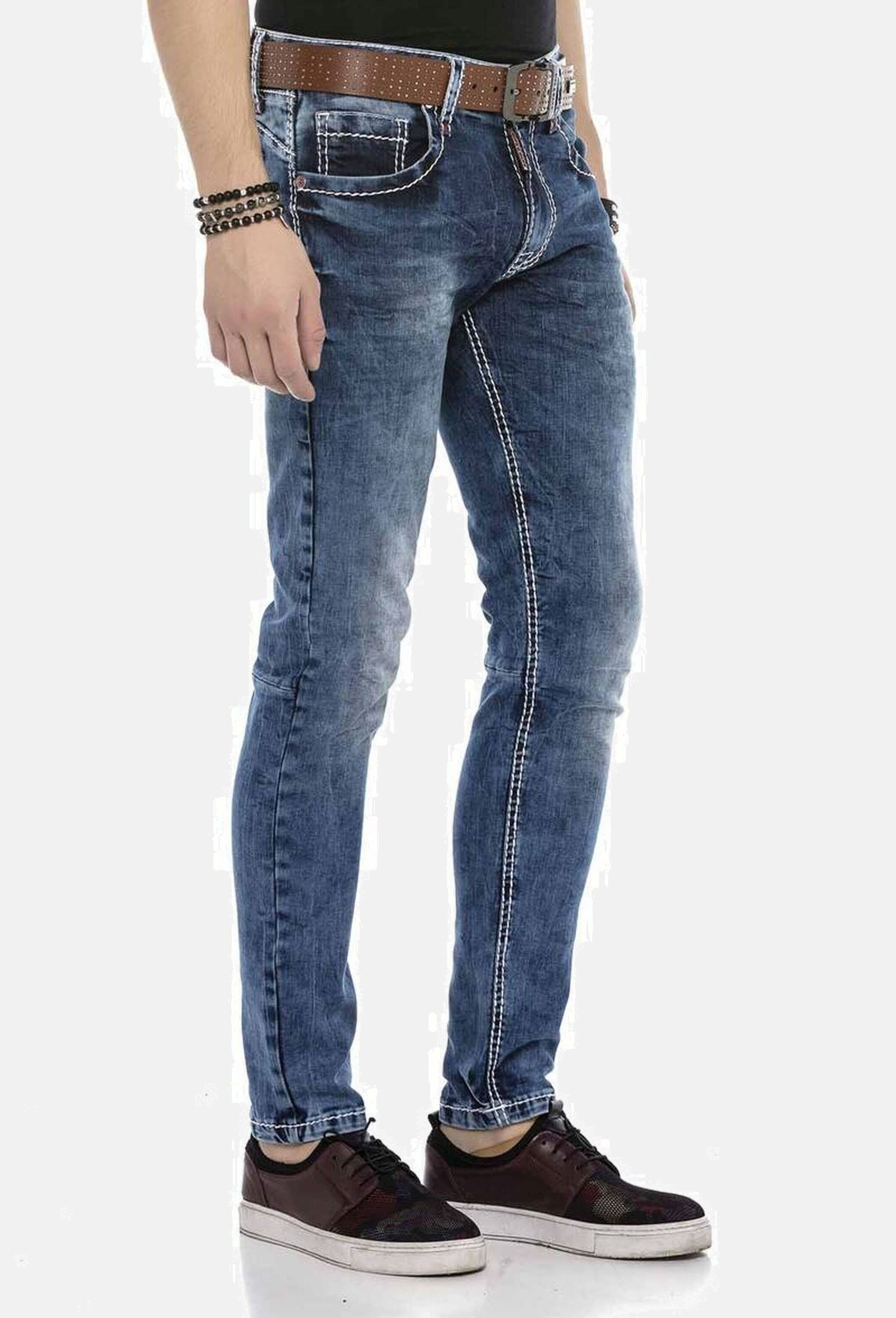 Cipo & Baxx 5-Pocket-Jeans »Cipo & Baxx Jeans DENIM« bequeme Jeans in klassischem Design, CD588