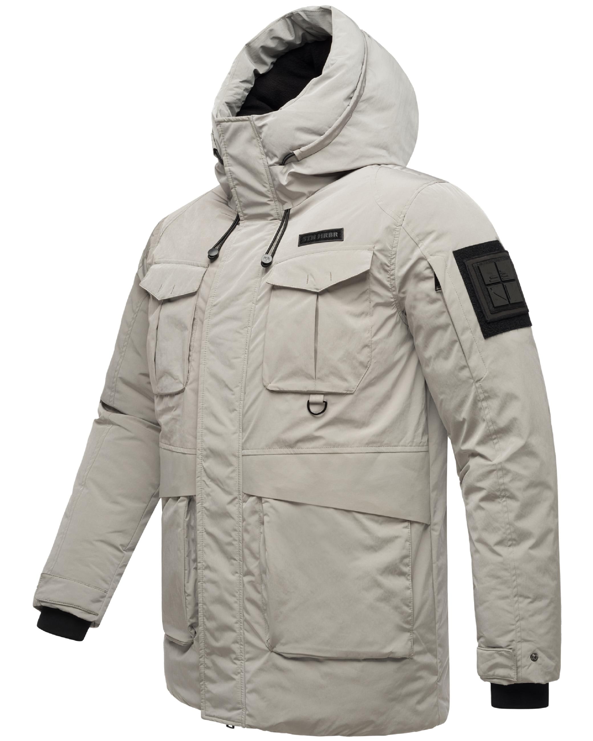 Stone Harbour Winterjacke »Winterjacke Edriik XX«, mit Kapuze, Warm gefütterte kurze Herren Jacke für den Winter