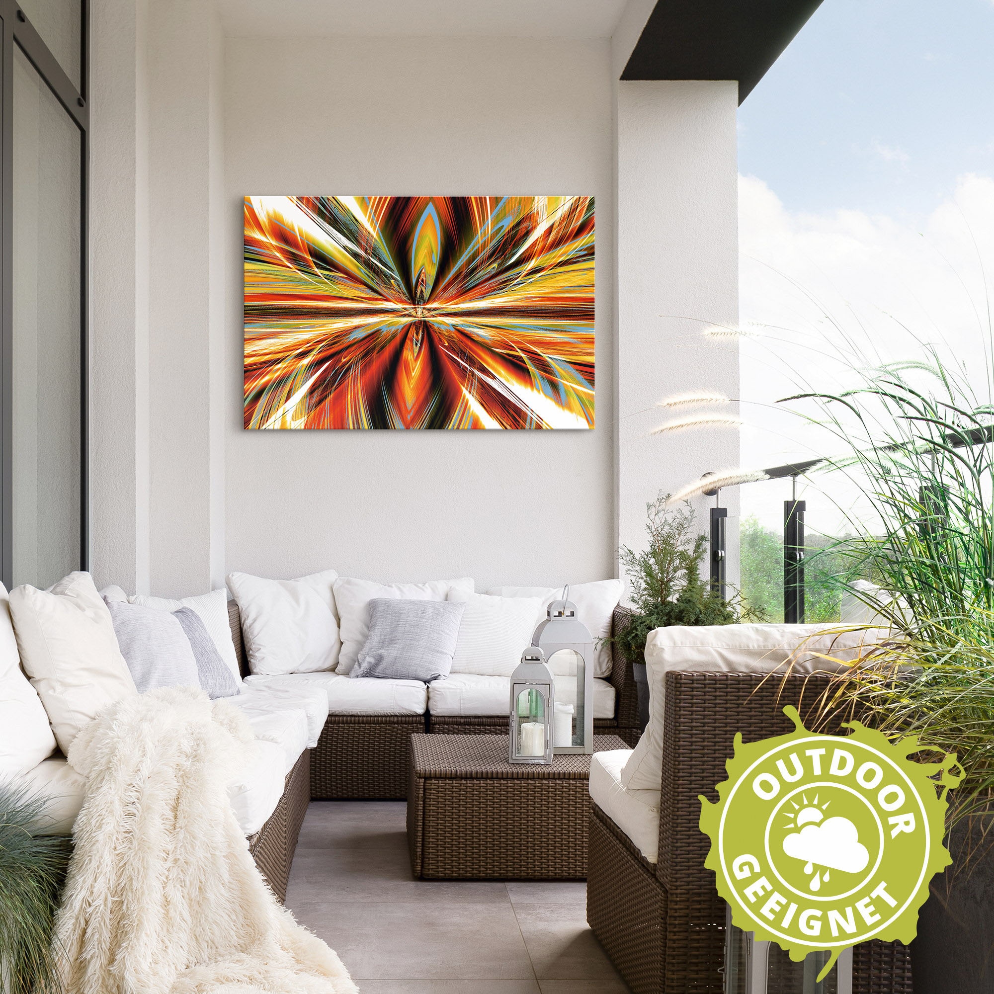 Artland Wandbild »Feuerstelle«, Gegenstandslos, (1 St.), als Alubild, Outdoorbild, Leinwandbild in verschied. Größen
