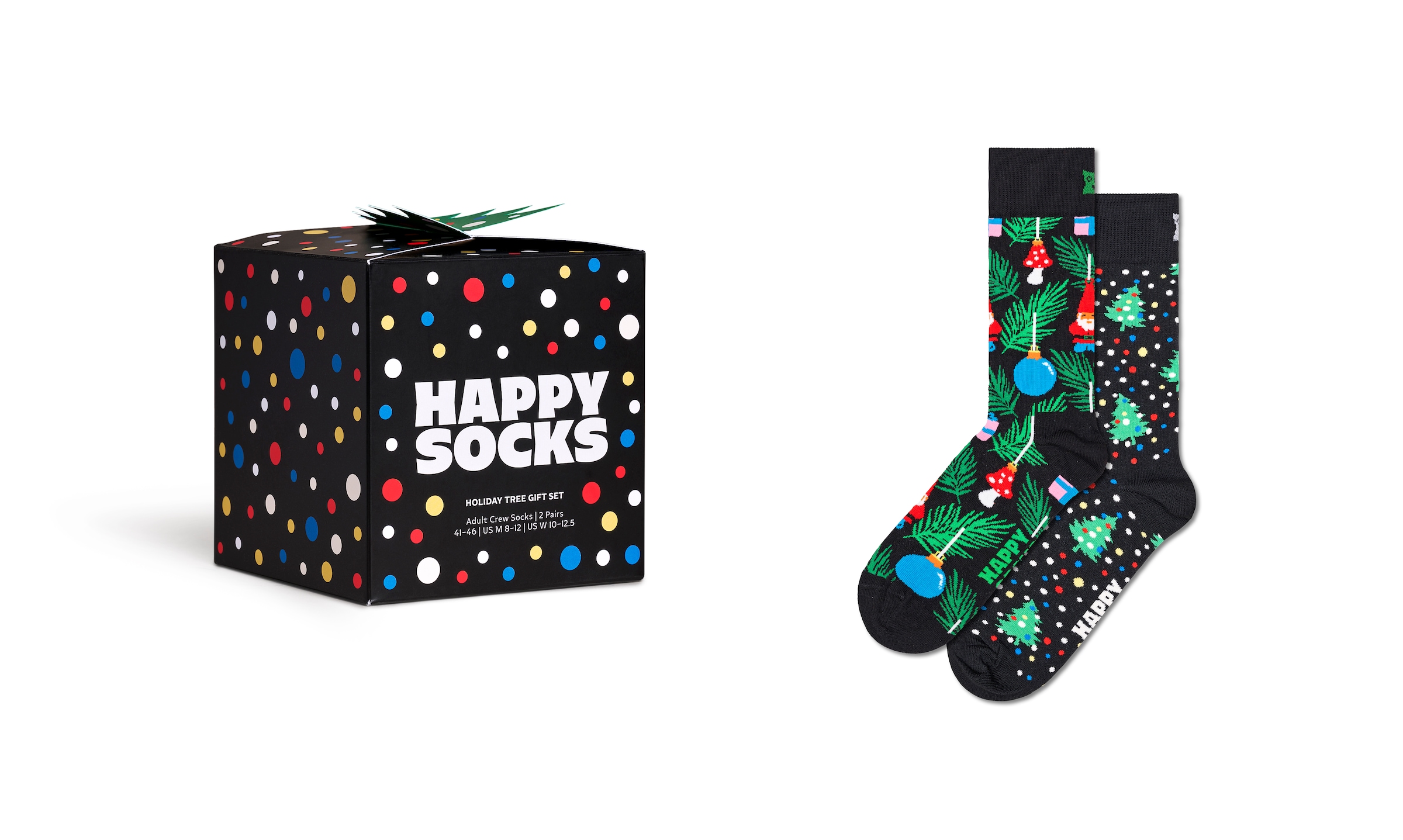 Happy Socks Langsocken, (2er Pack), mit weihnachtlichen Motiven