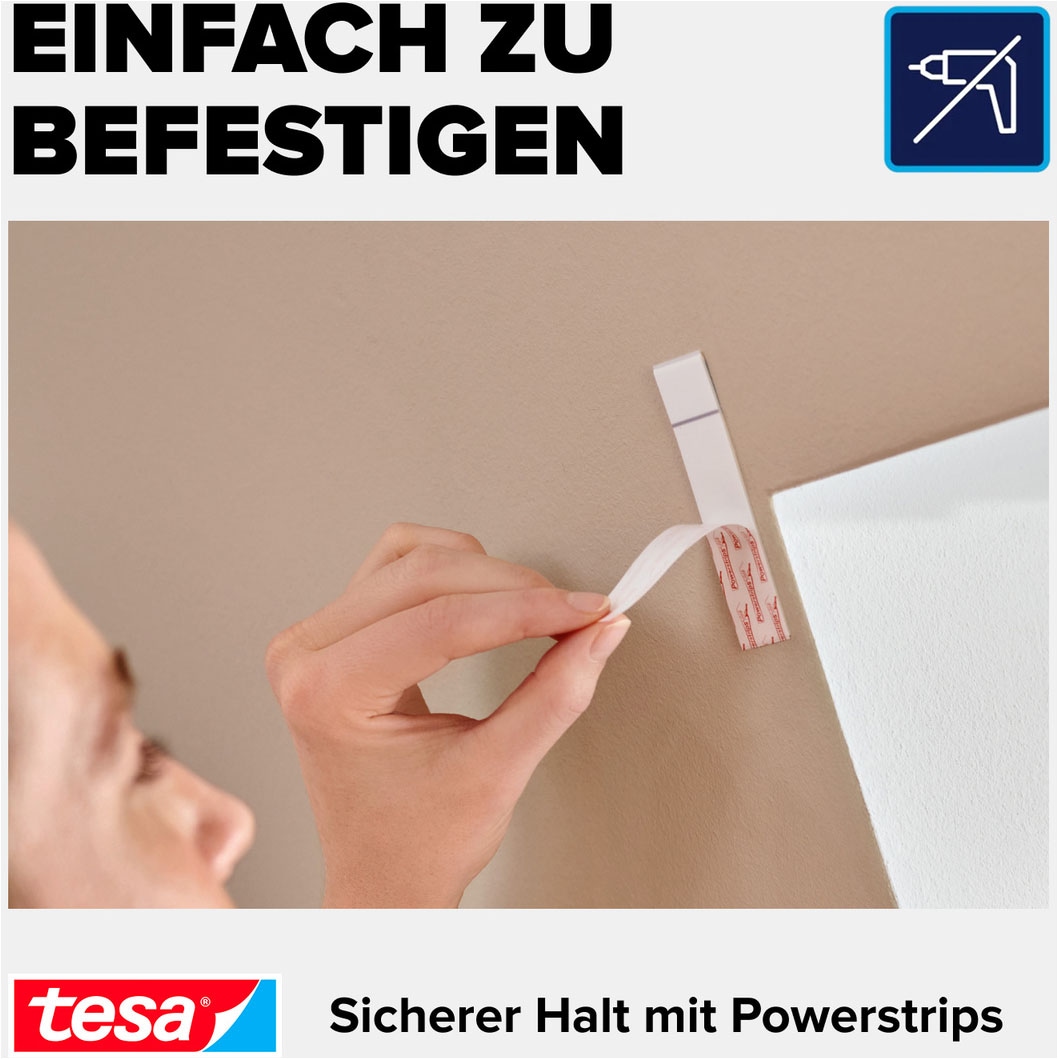 tesa Fliegengitter-Gewebe »2-in-1 Sonnenschutz- und Fliegengitter für Dachfenster Premium« Packung, Fliegennetz, Klettband, Andrück und Schneidehilfe, 1 Stk. tlg. inkl. selbstklebendes Klettband