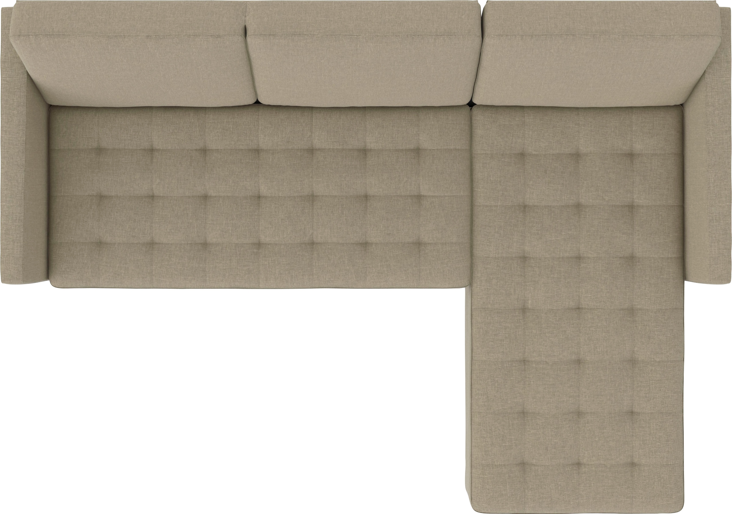 Dorel Home Ecksofa »Presley, L-Form,« Ecksofa mit Bett-Funktion und Stauraum, verstellbare Rückenlehne