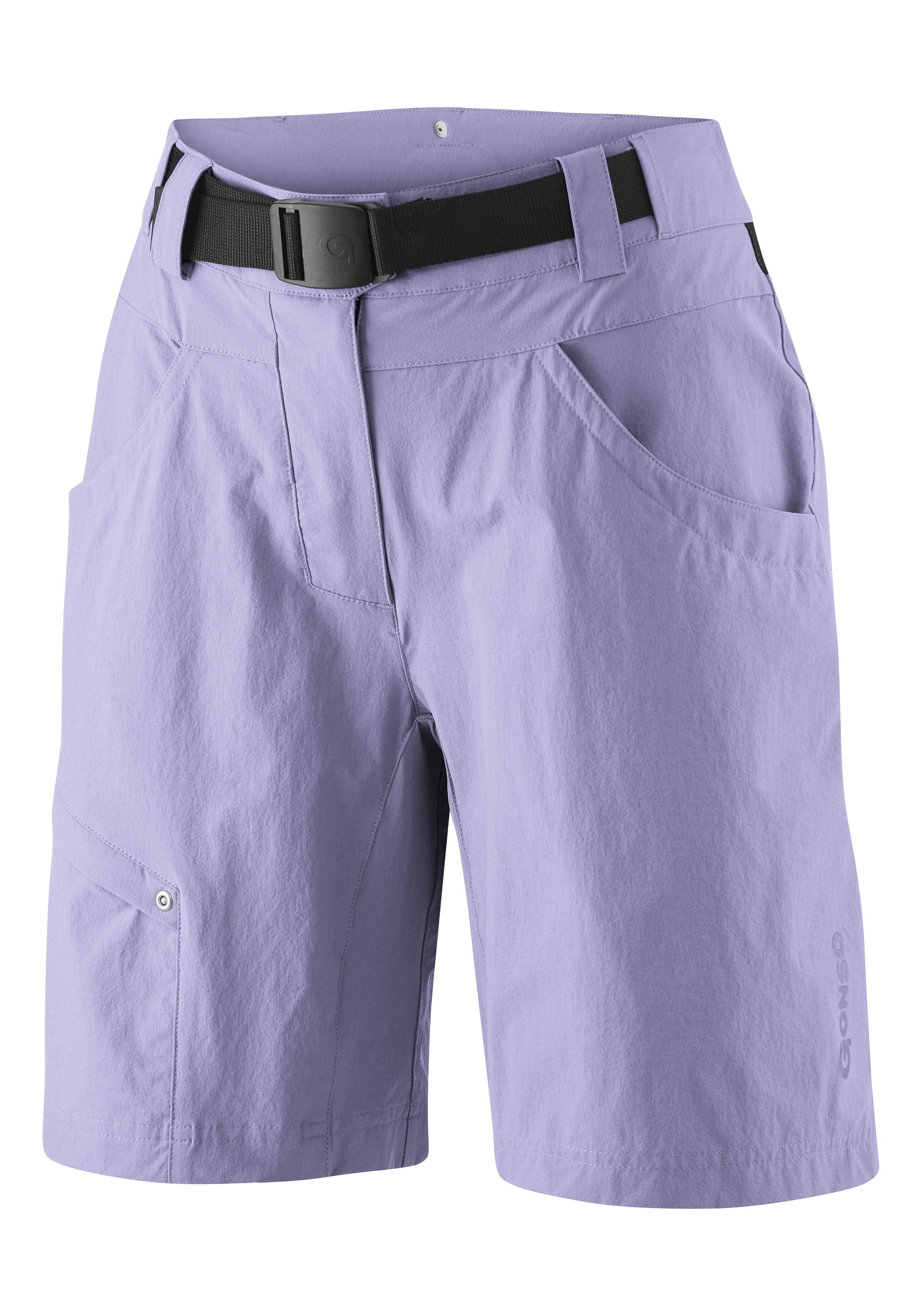 Gonso Fahrradhose »Mira Basic«, kurze Damen Radhose mit Sitzpolster, wasserabweisend, inkl. Gürtel
