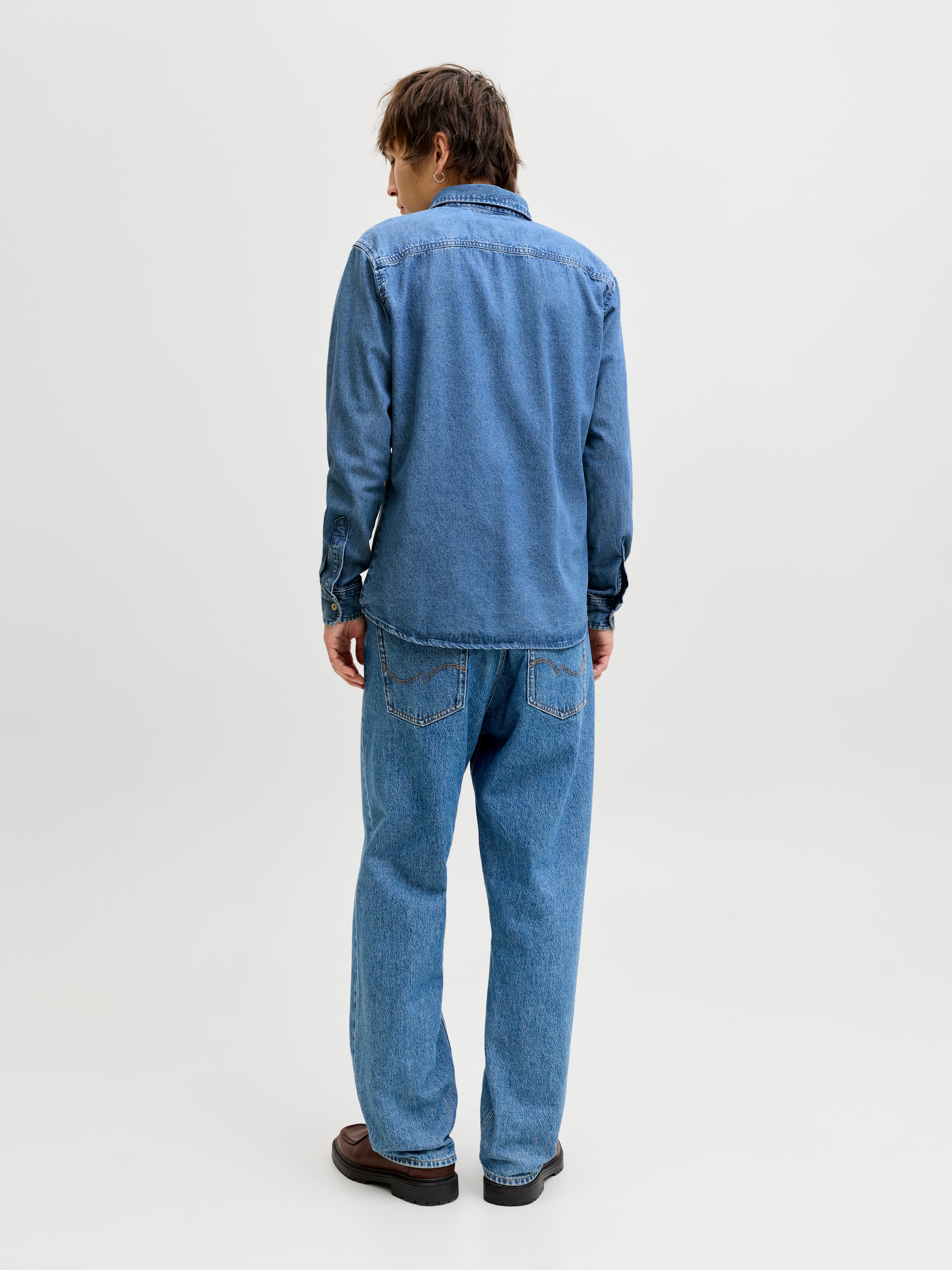 Jack & Jones Jeanshemd »JJESTANLEY JJSHIRT AT 021 NOOS« Baumwolle, normal geschnitten