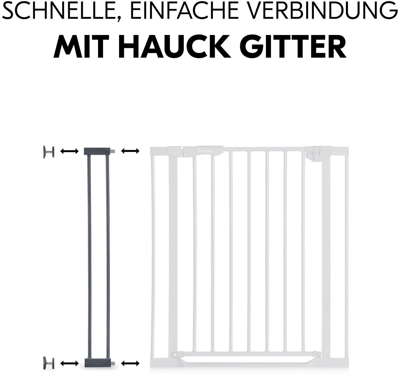 Hauck Verlängerung für Türschutzgitter »Extension, 9 cm, Dark Grey«