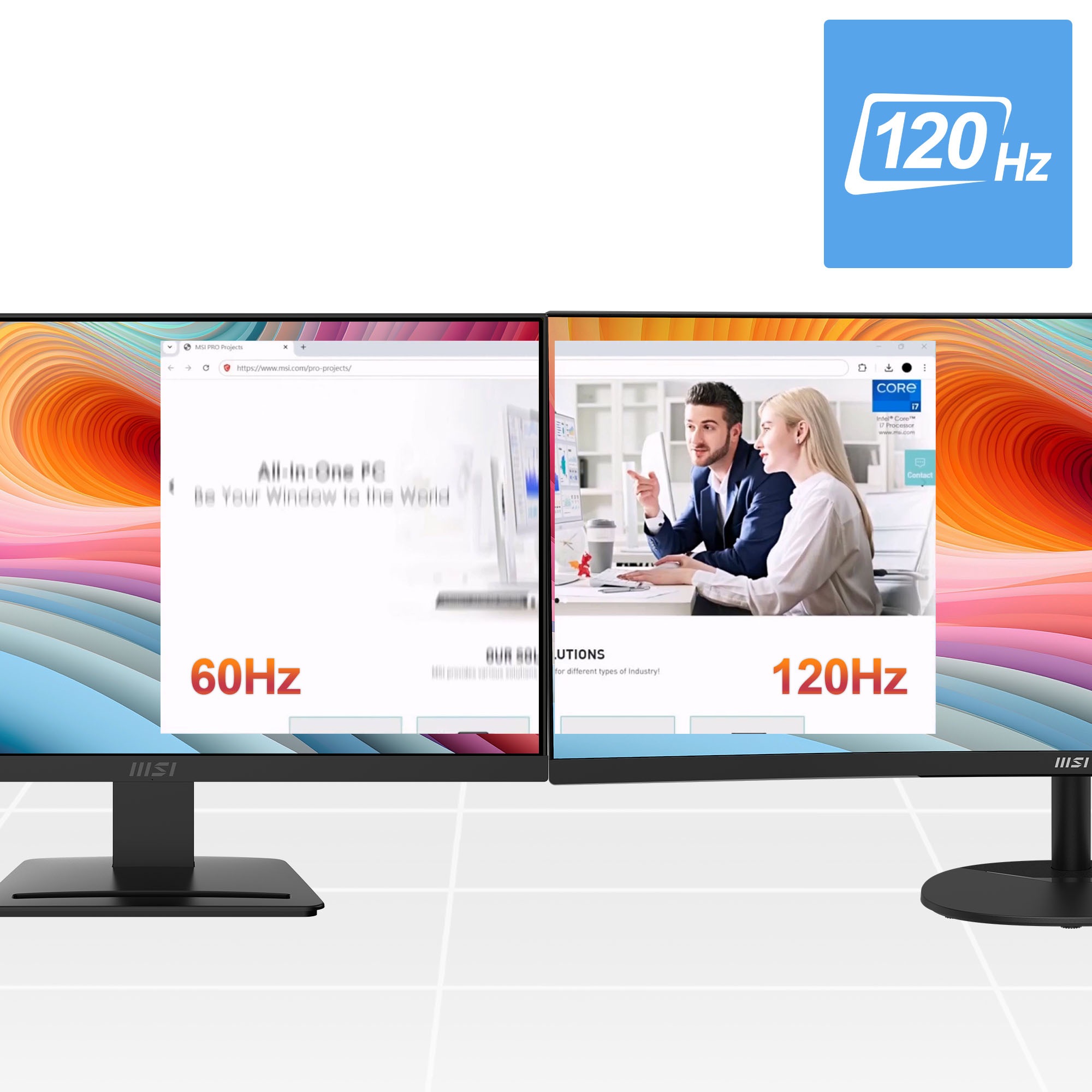 MSI LCD-Monitor »PRO MP341CQ E12« 86,4 cm/34 ″  3440 x 1440 px UWQHD 1 Reaktionszeit 120 Hz neigbar, 3 Jahre Herstellergarantie