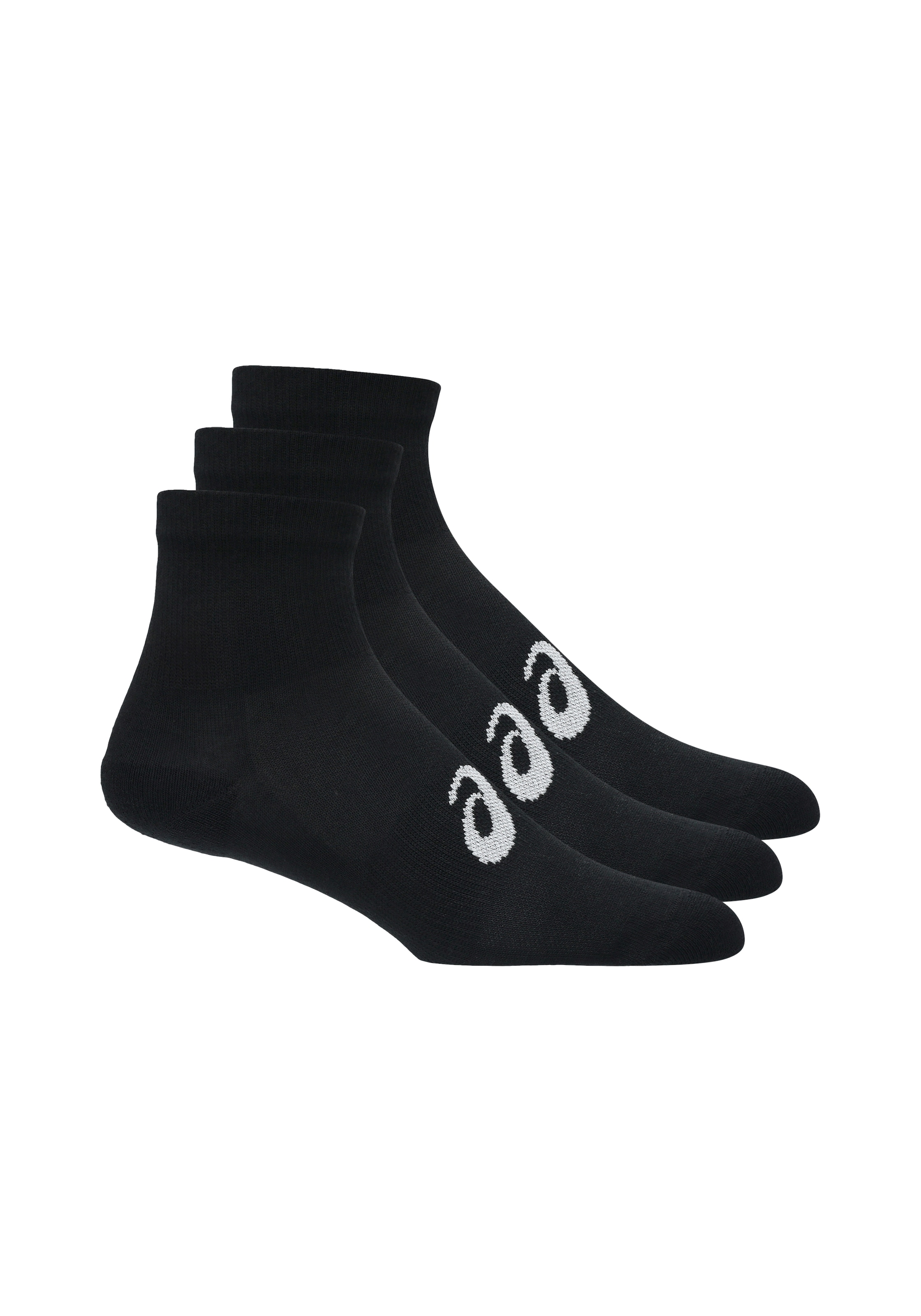 Asics Laufsocken »3 PACK QUARTER SOCK« Atmungsaktiv, Gedämpfte Sohle, Anatomische Passform
