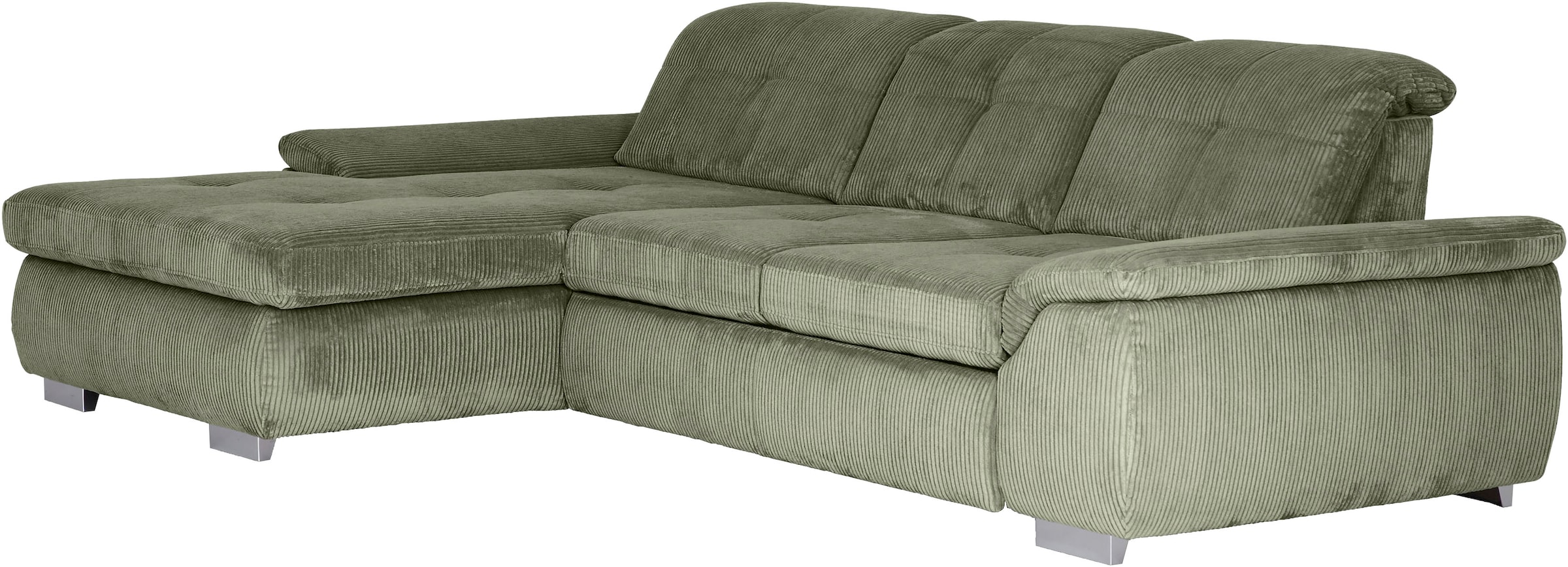 Die PlanBar Ecksofa »MP-IN16037 L-Form, Breite 289 cm, mit Kaltschaum-Polsterung« mit Sitztiefenverstellung & Zierkissen