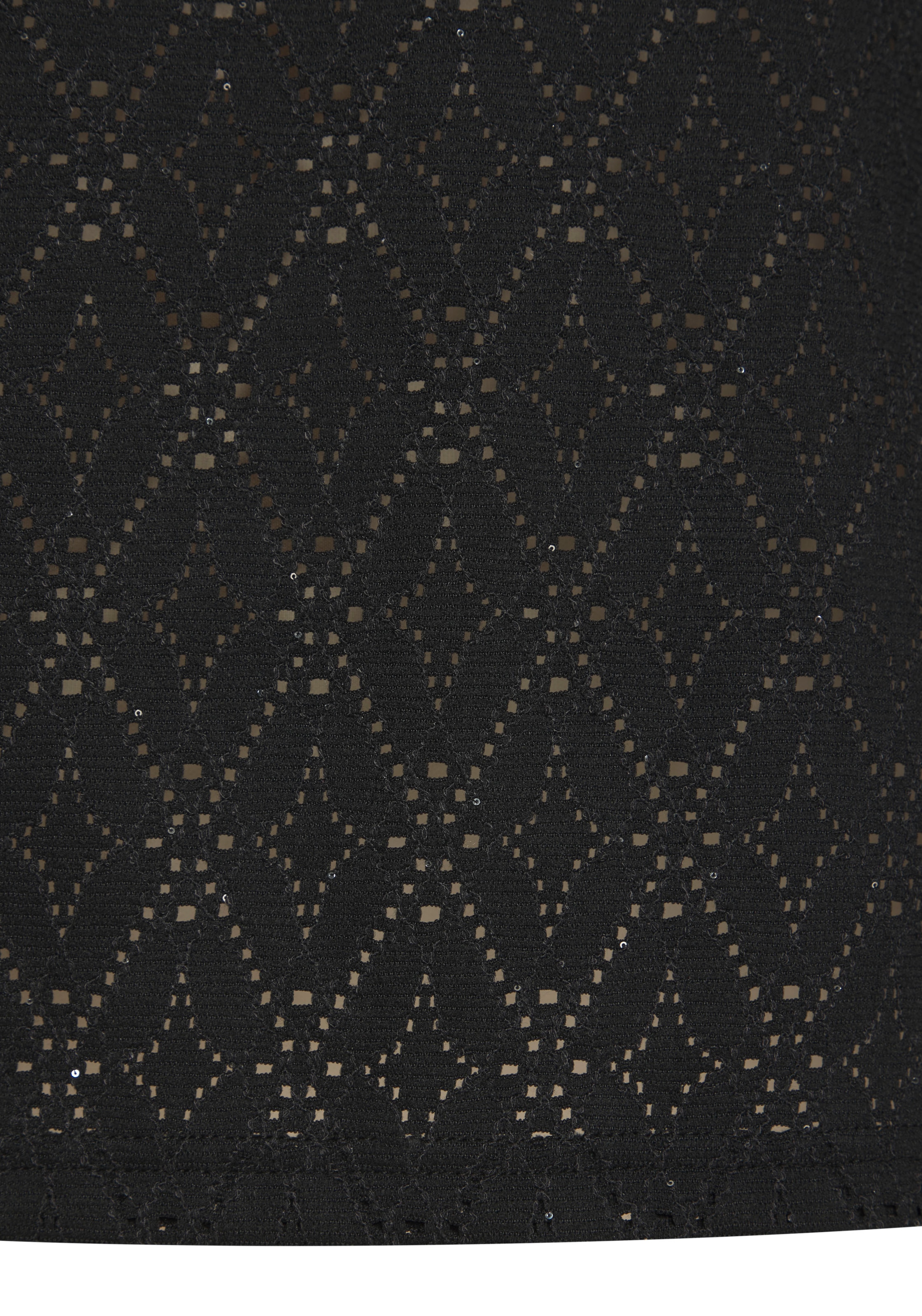 LASCANA Spaghettitop »mit funkelnden Pailetten« 2er-Pack,  aus hochwertiger Ajour-Qualität