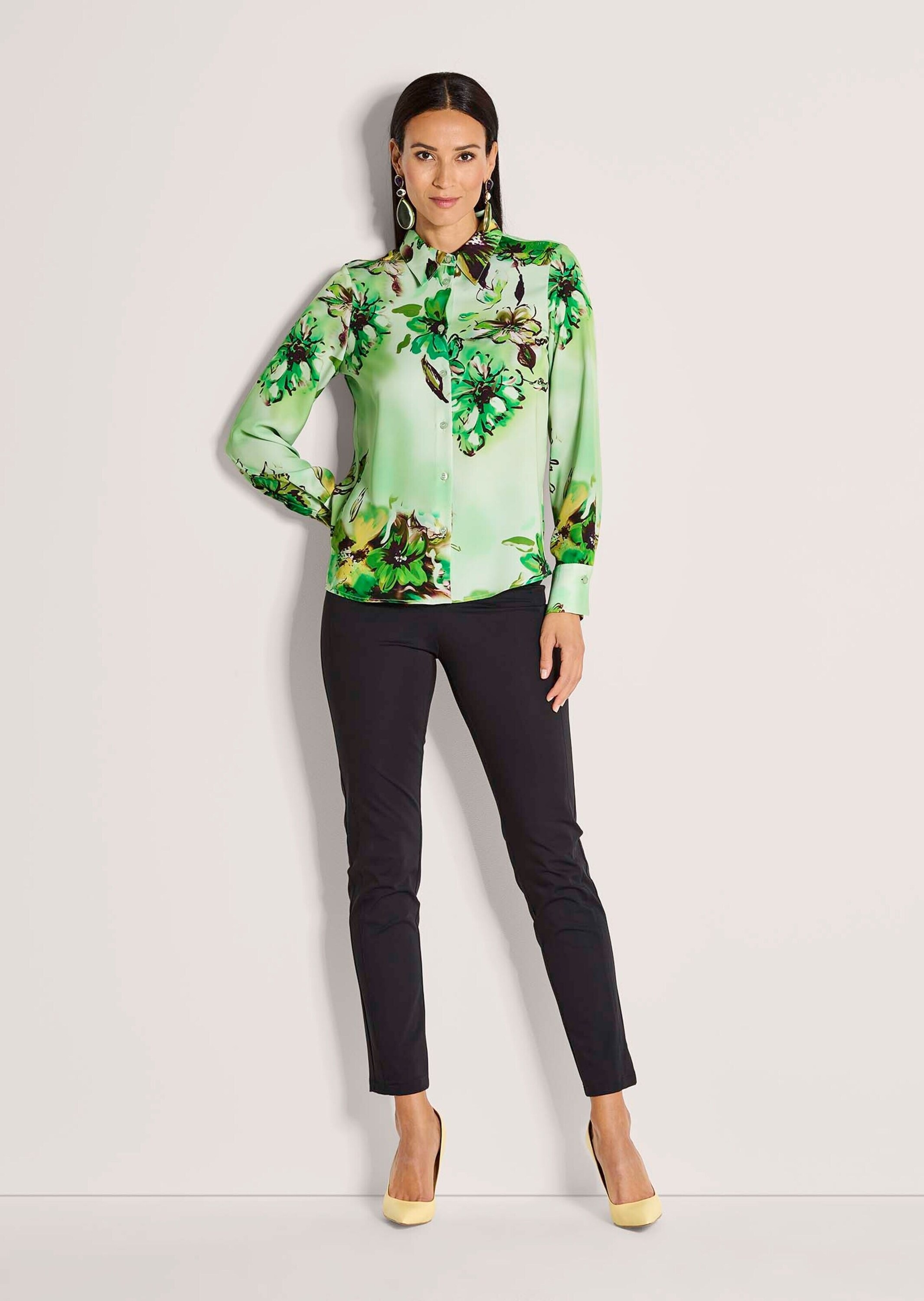 MADELEINE Langarmbluse »Hemdbluse Elegante Bluse mit Hemdkragen«