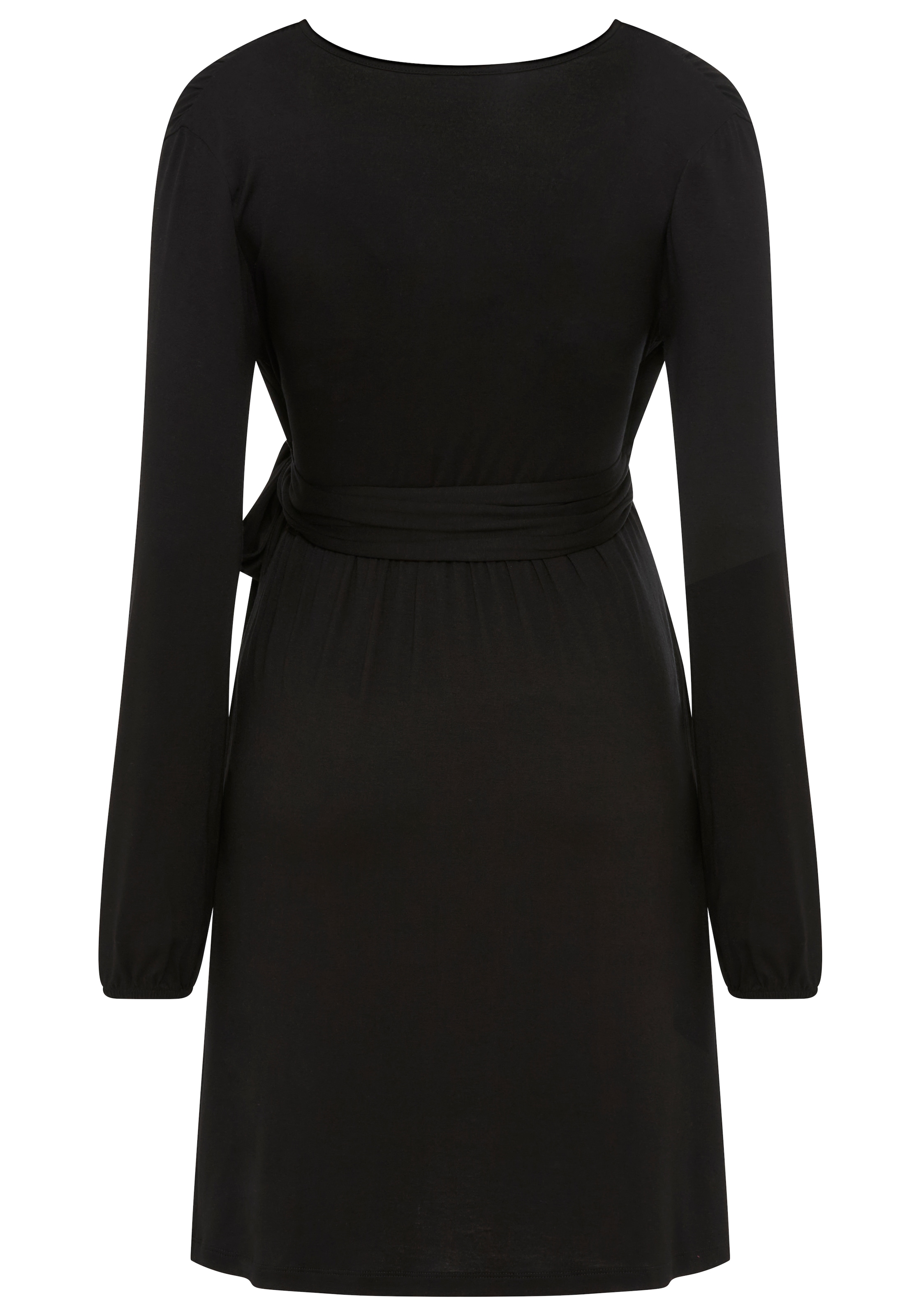 Neun Monate Umstandskleid »Wickel-Kleid mit pratischer Ausschnittlösung« Umstandskleid, Viskose-Kleid mit praktischer Wickel-Lösung