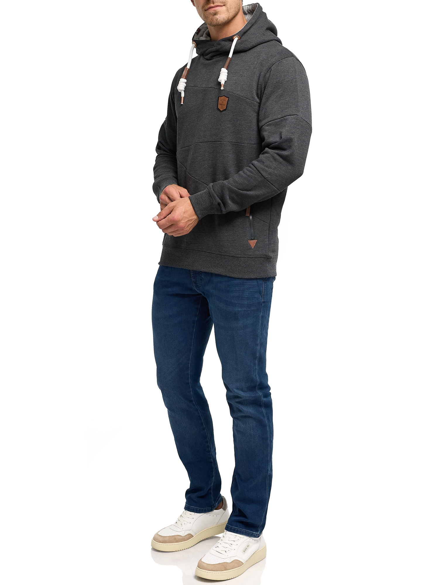 Indicode Kapuzensweatshirt »INAix«, Baumwollmischung, regular fit
