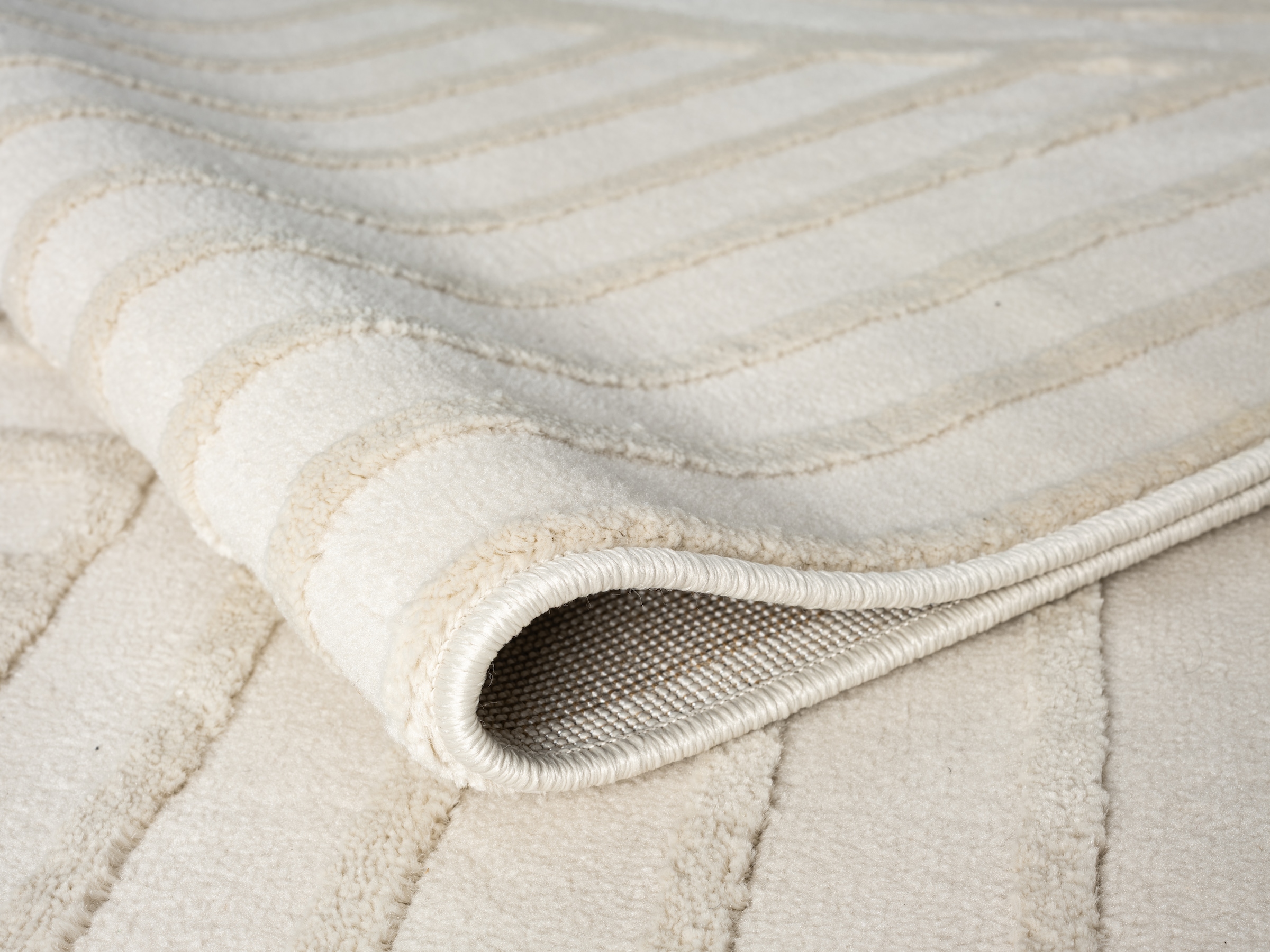 s.Oliver Teppich »Cilla, besondere Form, modernes Design, dichte Qualität« rechteckig 11 mm Höhe Woll-Look, Skandi, Boho, leichter Glanz, Wohnzimmer, Schlafzimmer