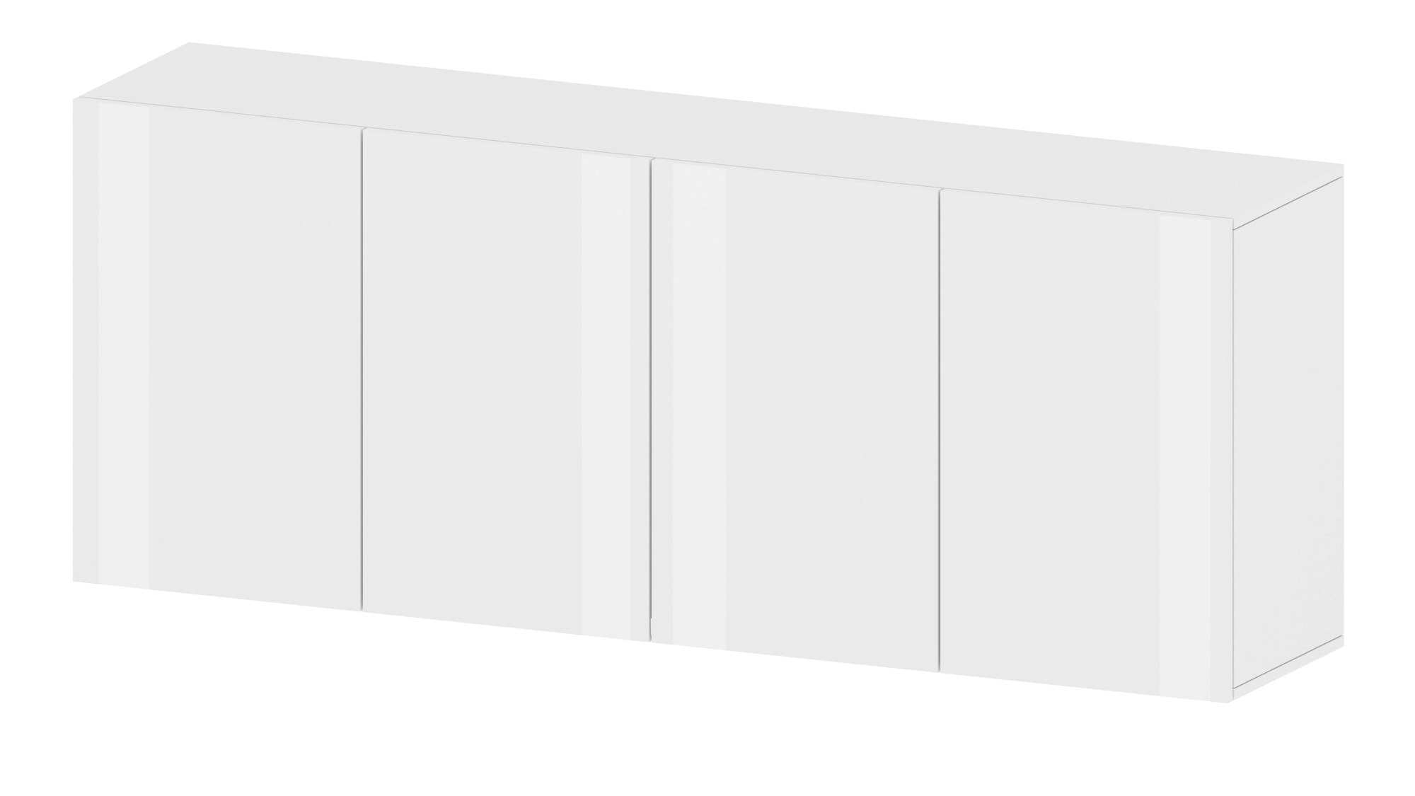 Tecnos Sideboard »Egypt, Kommode, Schrank, Kredenz, grifflos«, 4 Türen, Hochglanz lackiert, Breite 180
