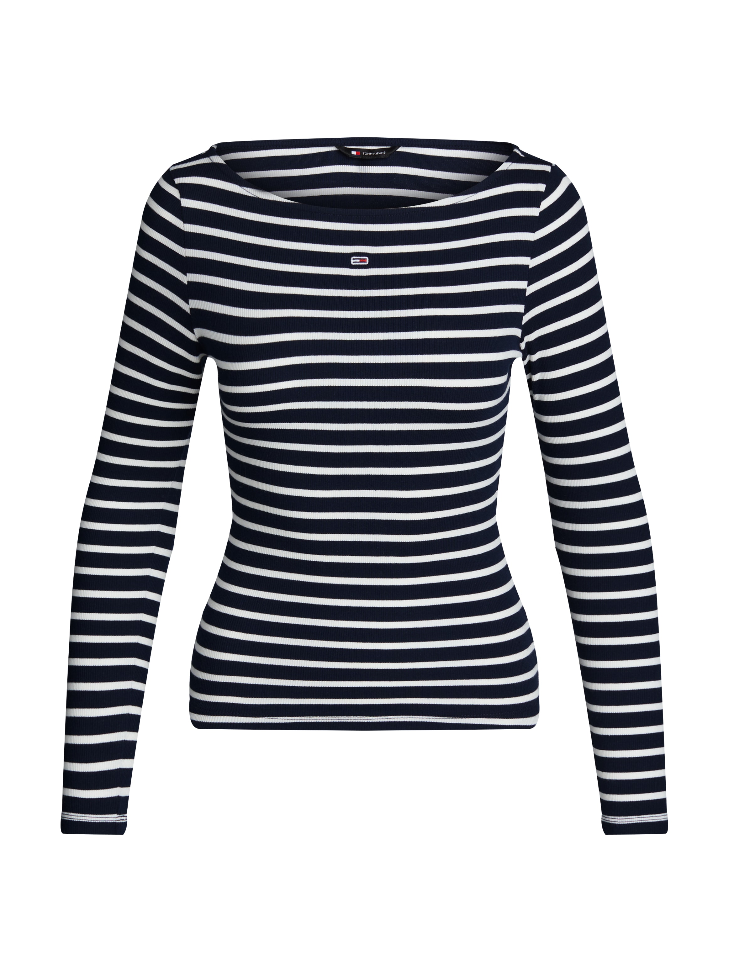 Tommy Jeans Langarmshirt »TJW BRETON STRIPE LS«, im Streifendesign