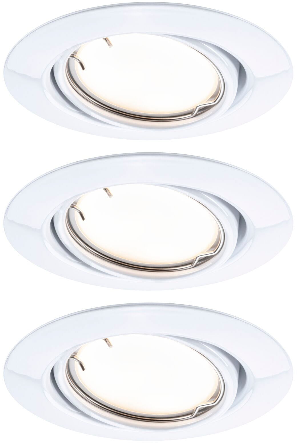 Paulmann LED Einbauleuchte »Base 3x430lm 230V«, 3 flammig, Zigbee Basisset