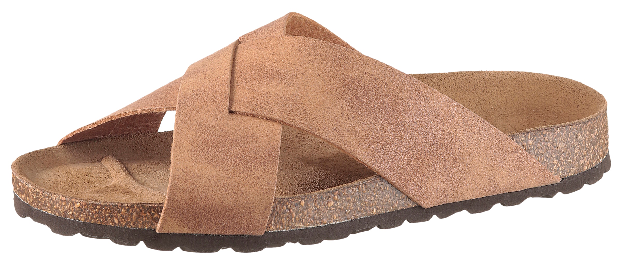 Man's World Pantolette  Sommerschuh, Strandschuh, Hausschuh mit Fußbett