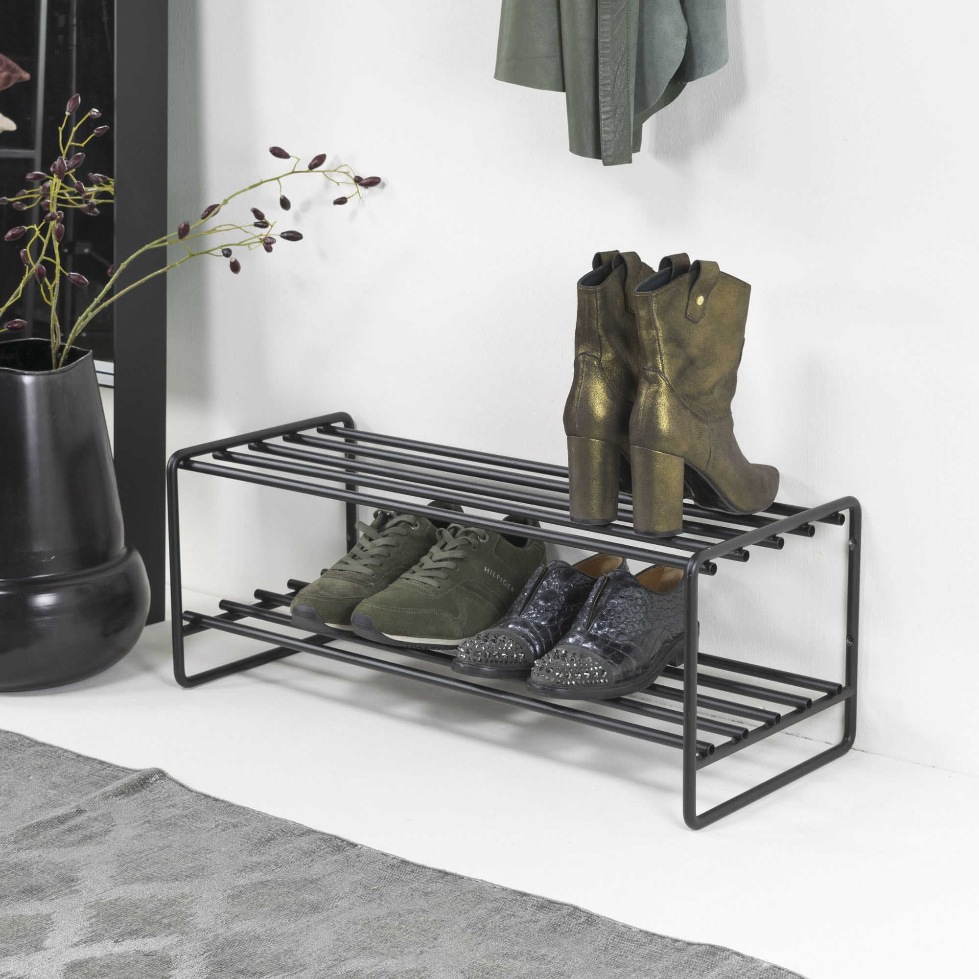 Spinder Design Schuhbank »CLINT SR«, Schuhregal aus Stahl
