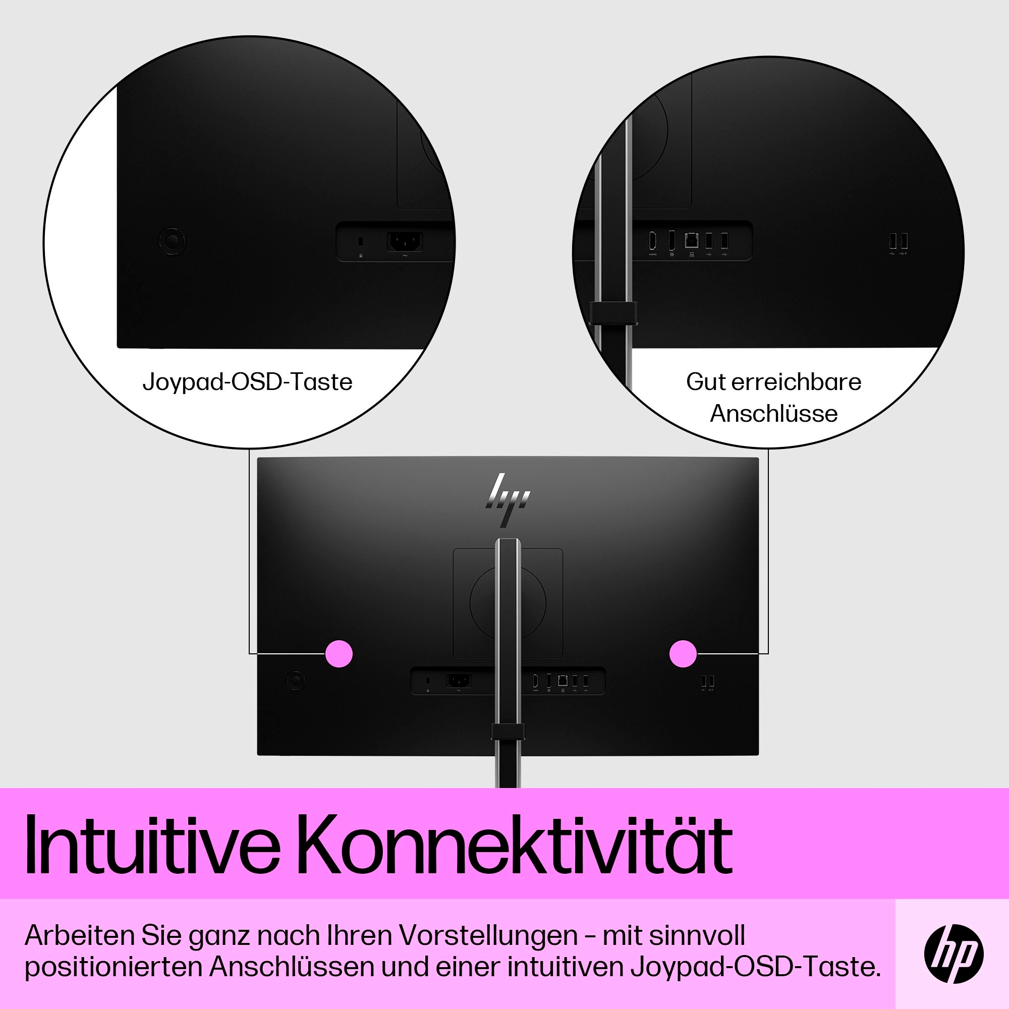 HP LED-Monitor »E27q G5 QHD Monitor«, 69 cm/27 Zoll, 2560 x 1440 px, QHD, 5 ms Reaktionszeit, 75 Hz