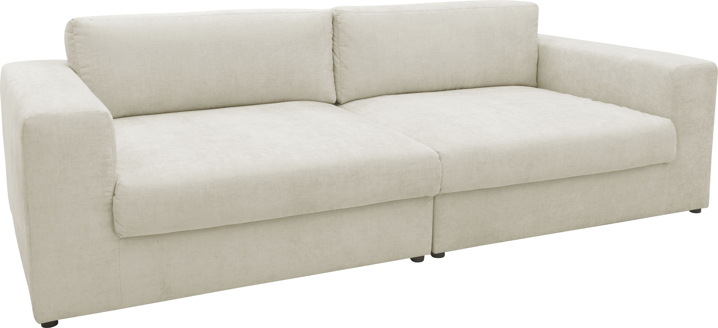 DOMO collection Big-Sofa »800025 Megasofa Breite 276cm, Taschenfederkern, fester Sitzkomfort«, pflegeleichter, edler Strukturstoff, Chenille-Optik aus 100% Polyester